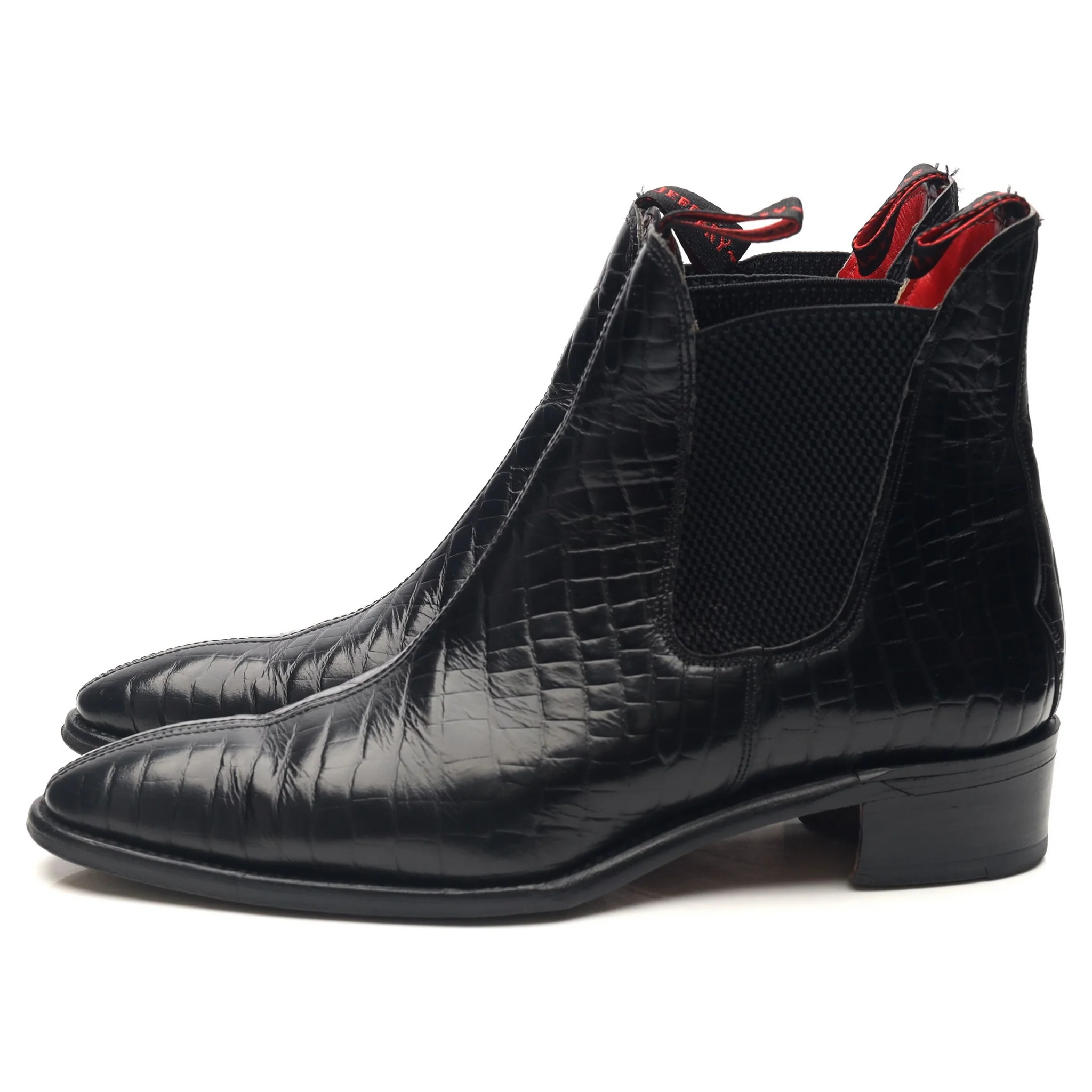 Women's Black Leather Chelsea Boots UK 6 - Image 2