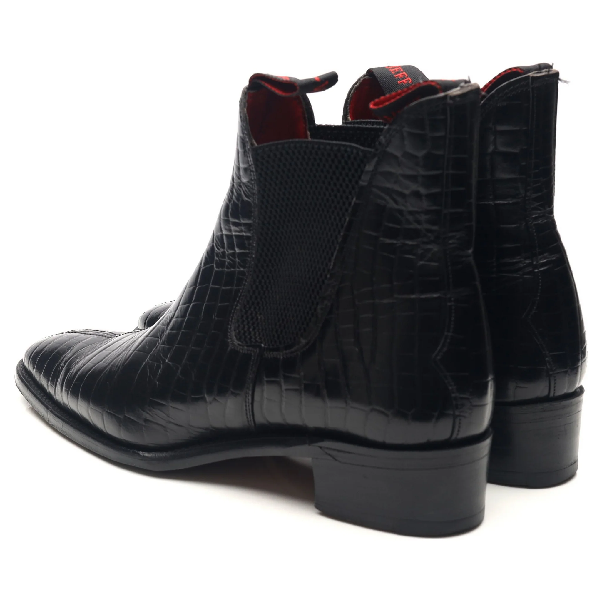 Women's Black Leather Chelsea Boots UK 6 - Image 3