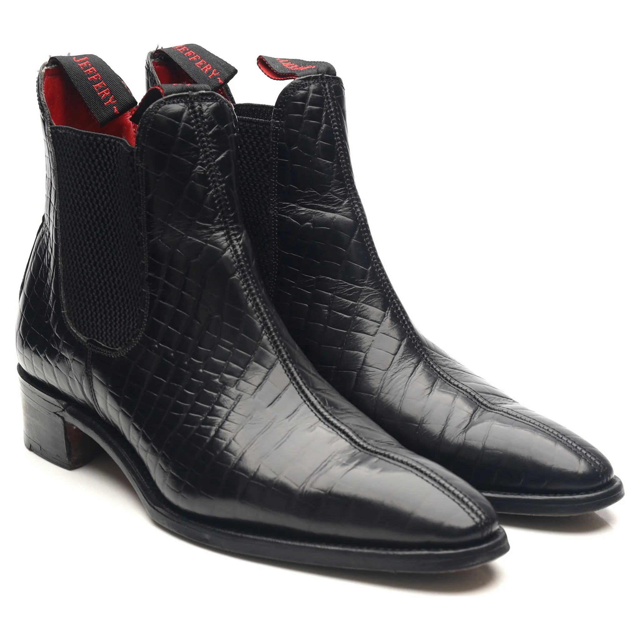 Women's Black Leather Chelsea Boots UK 6 - Image 7
