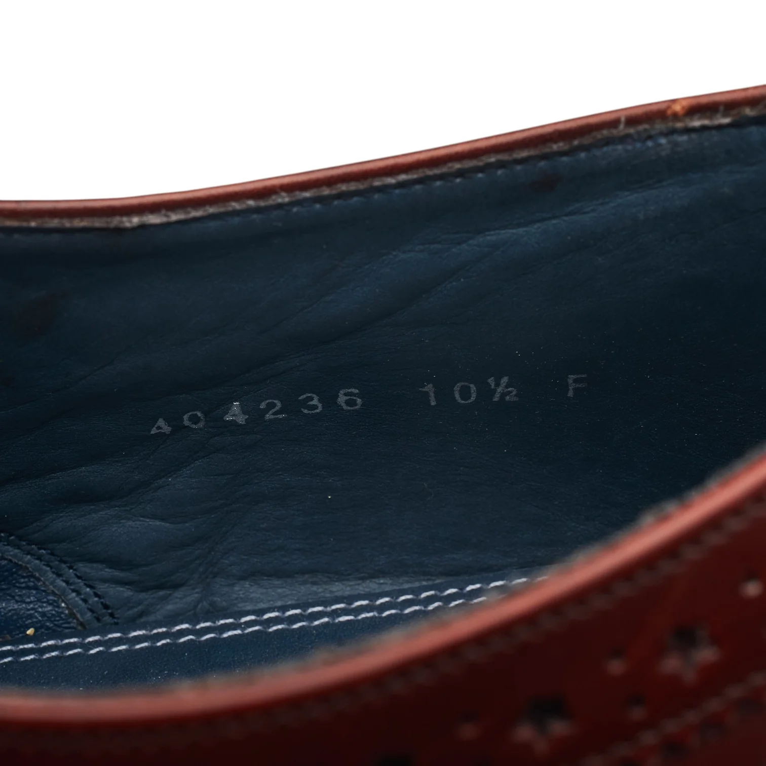 'Jensen' Burgundy Leather Brogues UK 10.5 F - Image 7