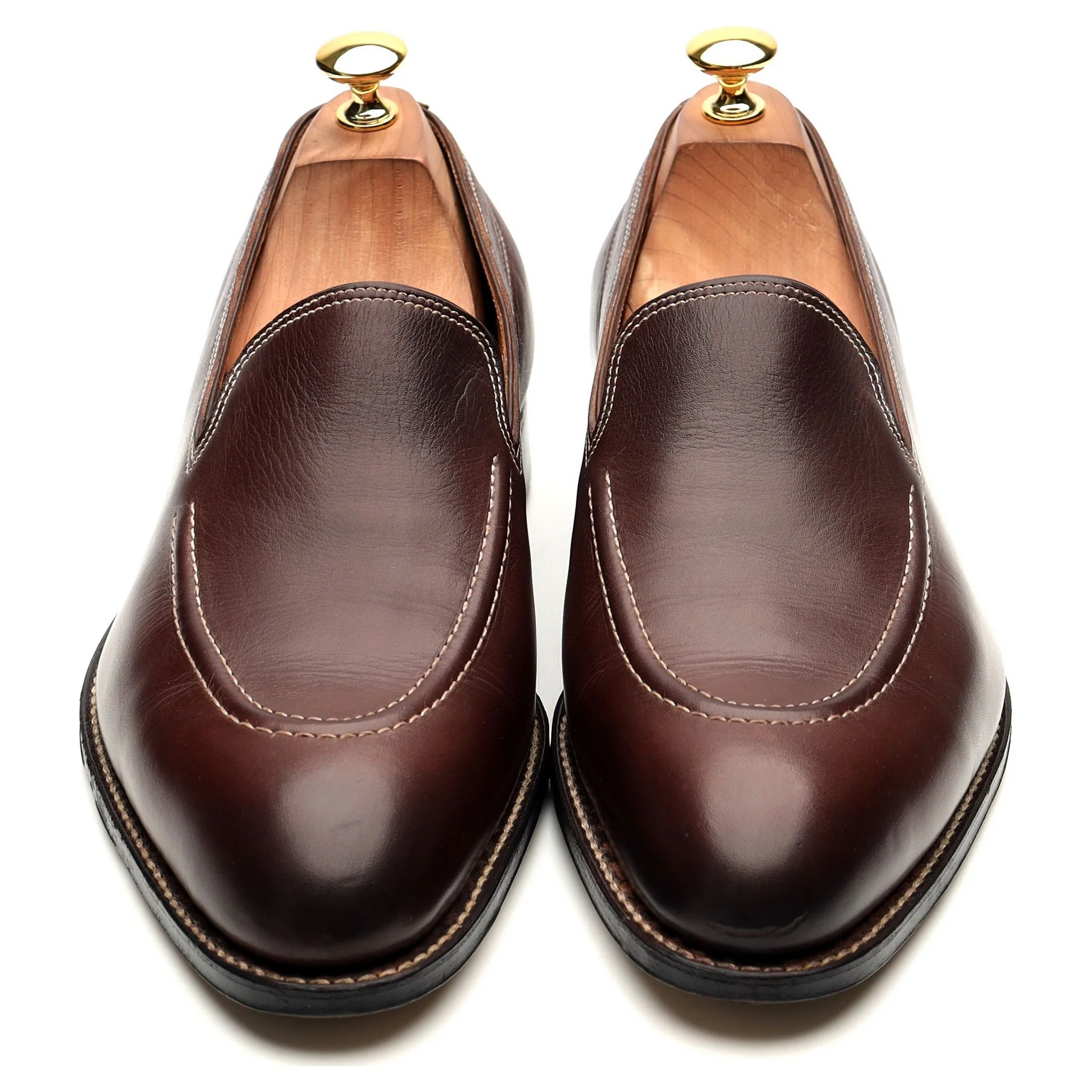 'Bahamas' Brown Leather Loafers UK 10 E - Image 9