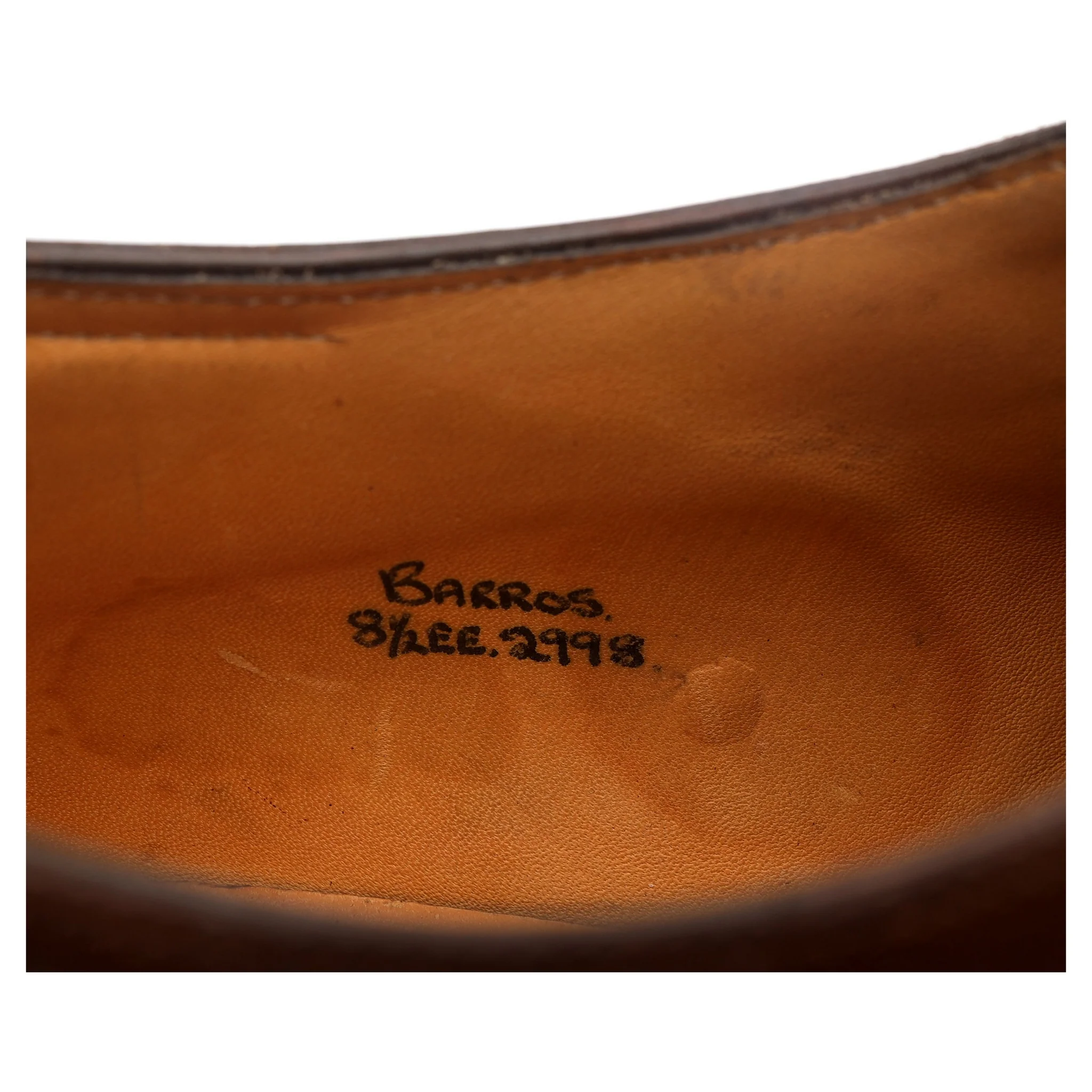 'Barros' Brown Leather Split Toe Derby UK 8.5 EE - Image 13