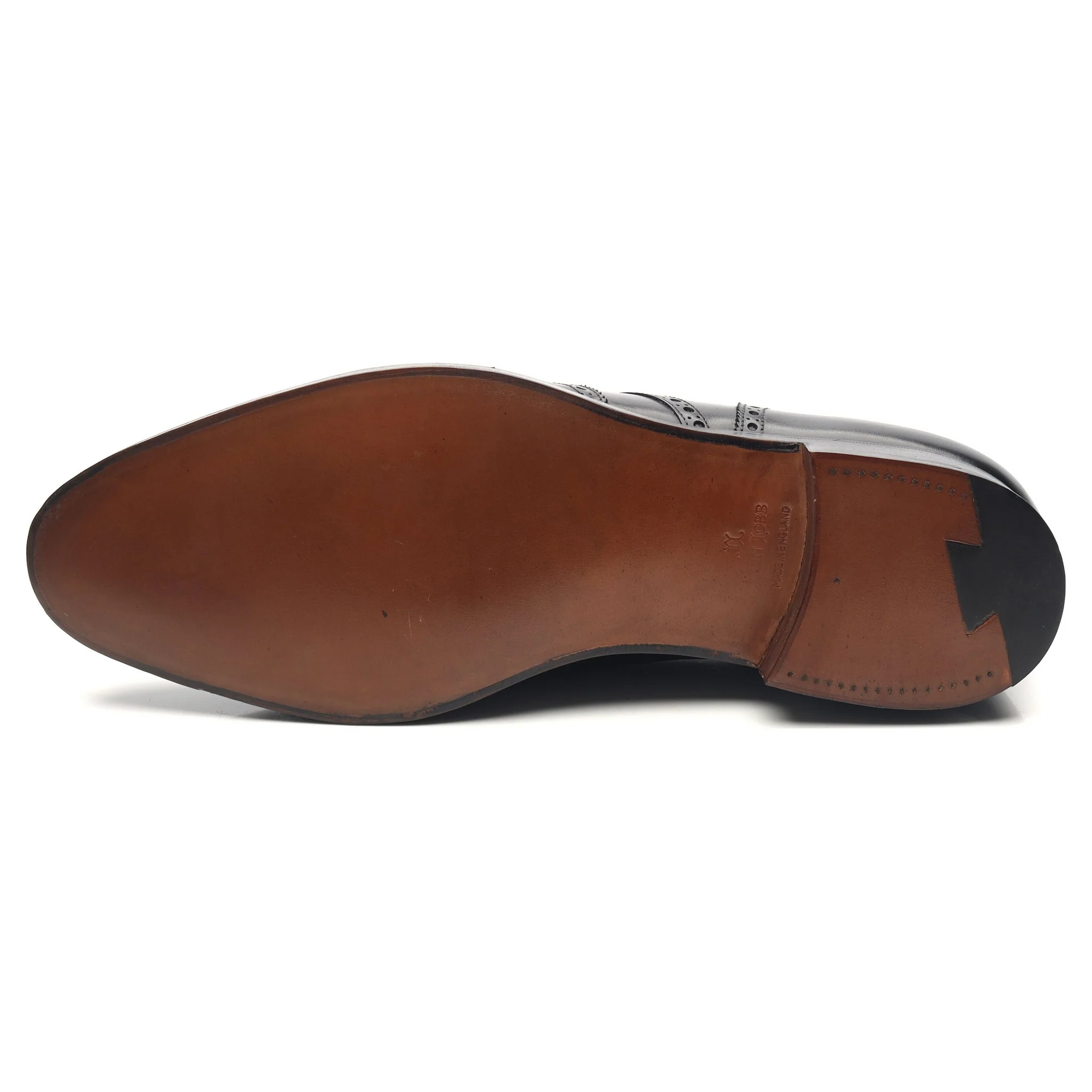 'Darby' Black Leather Derby Brogues UK 10.5 E - Image 10
