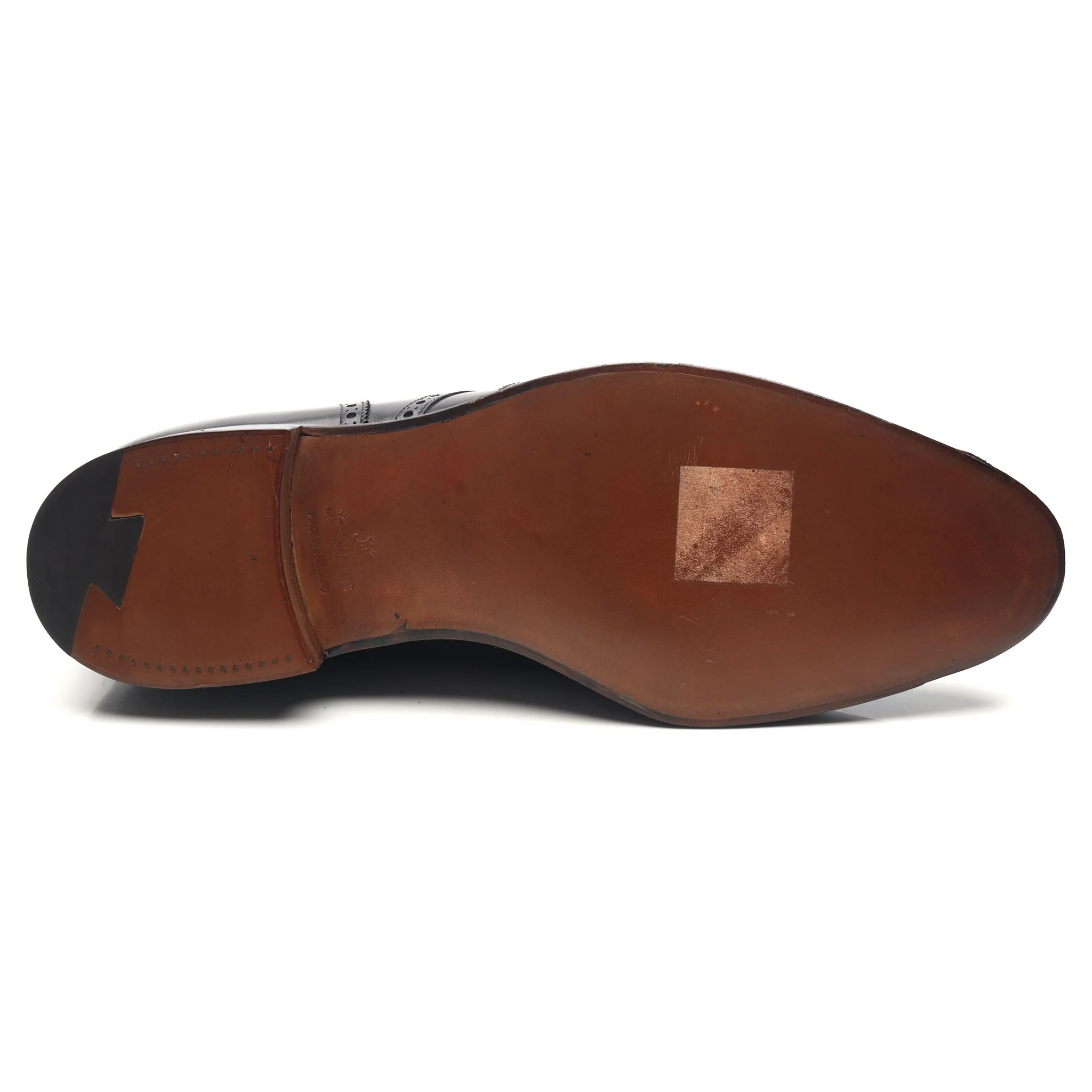 'Darby' Black Leather Derby Brogues UK 10.5 E - Image 11