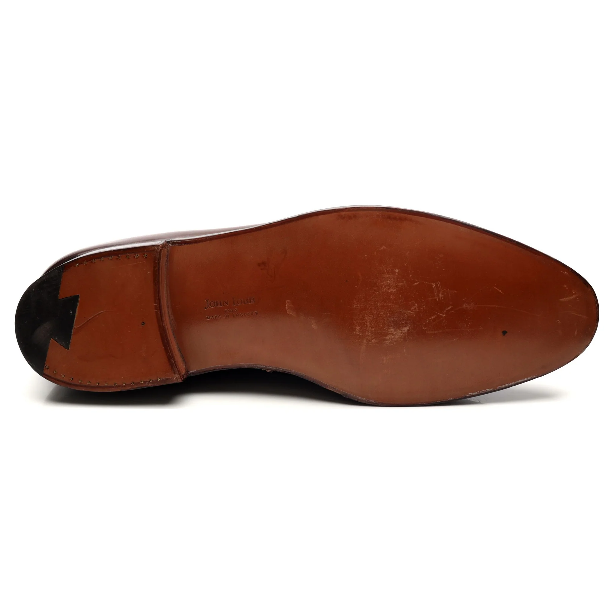 'Jihel' Dark Brown Leather Tassel Loafers UK 10.5 E - Image 11