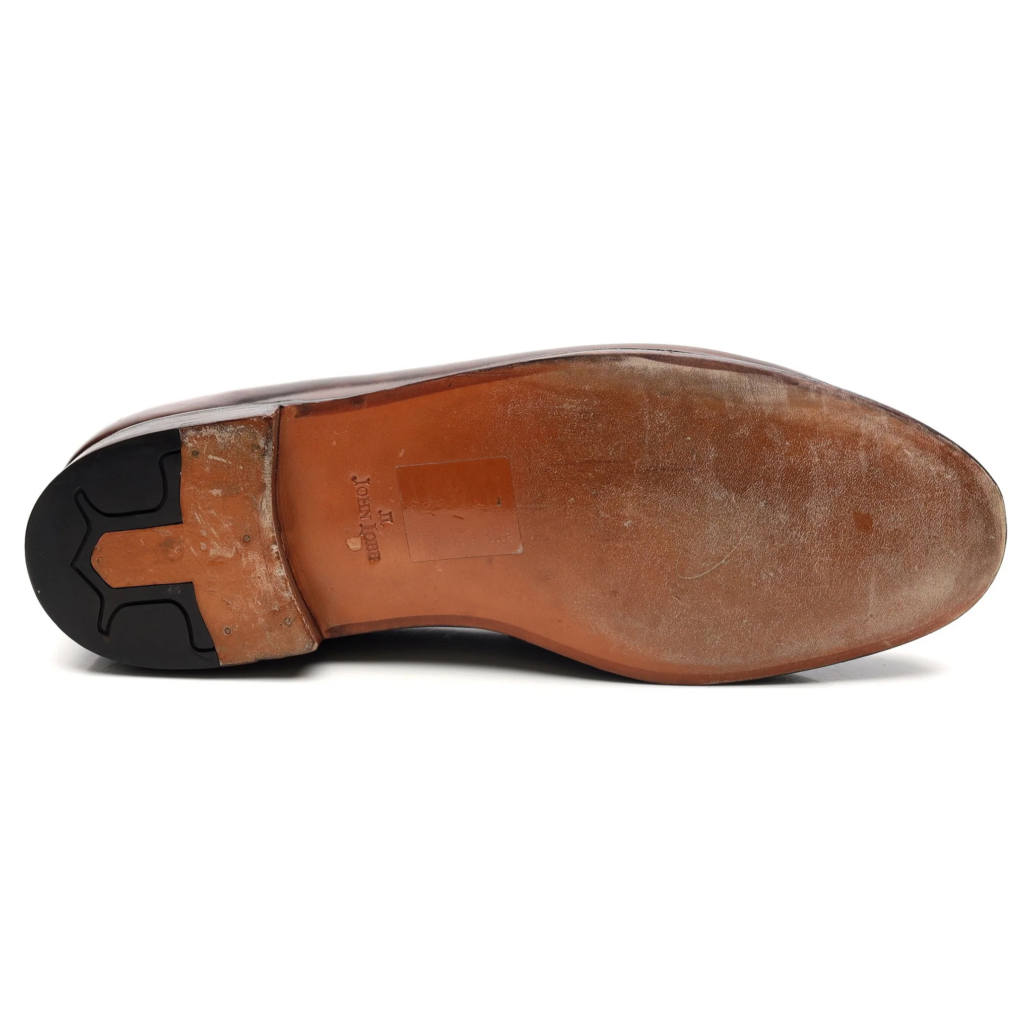 'Lopez' Dark Brown Museum Leather Loafers UK 8.5 E - Image 12
