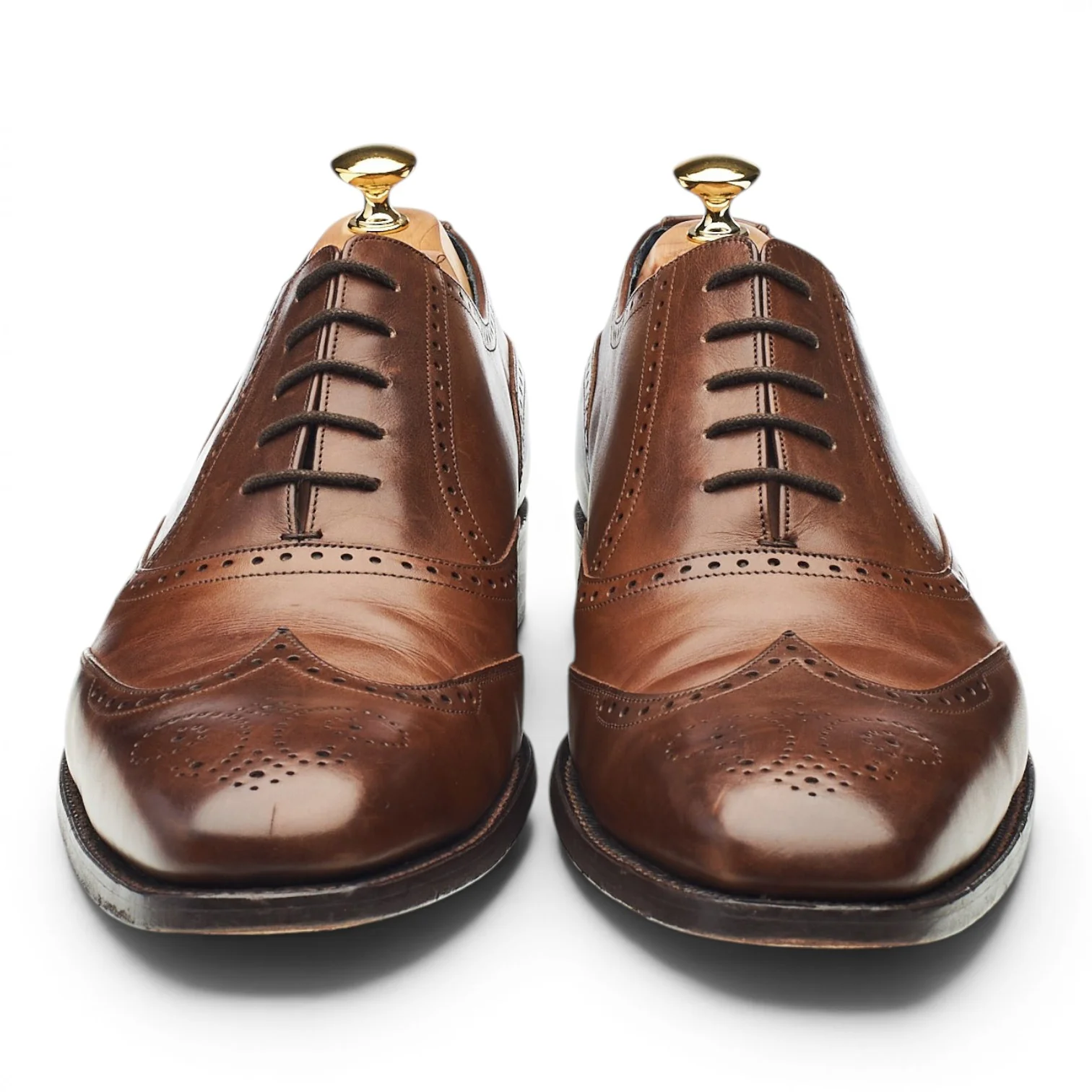 'Johnny' Dark Brown Leather Oxford Brogues UK 12 F - Image 2