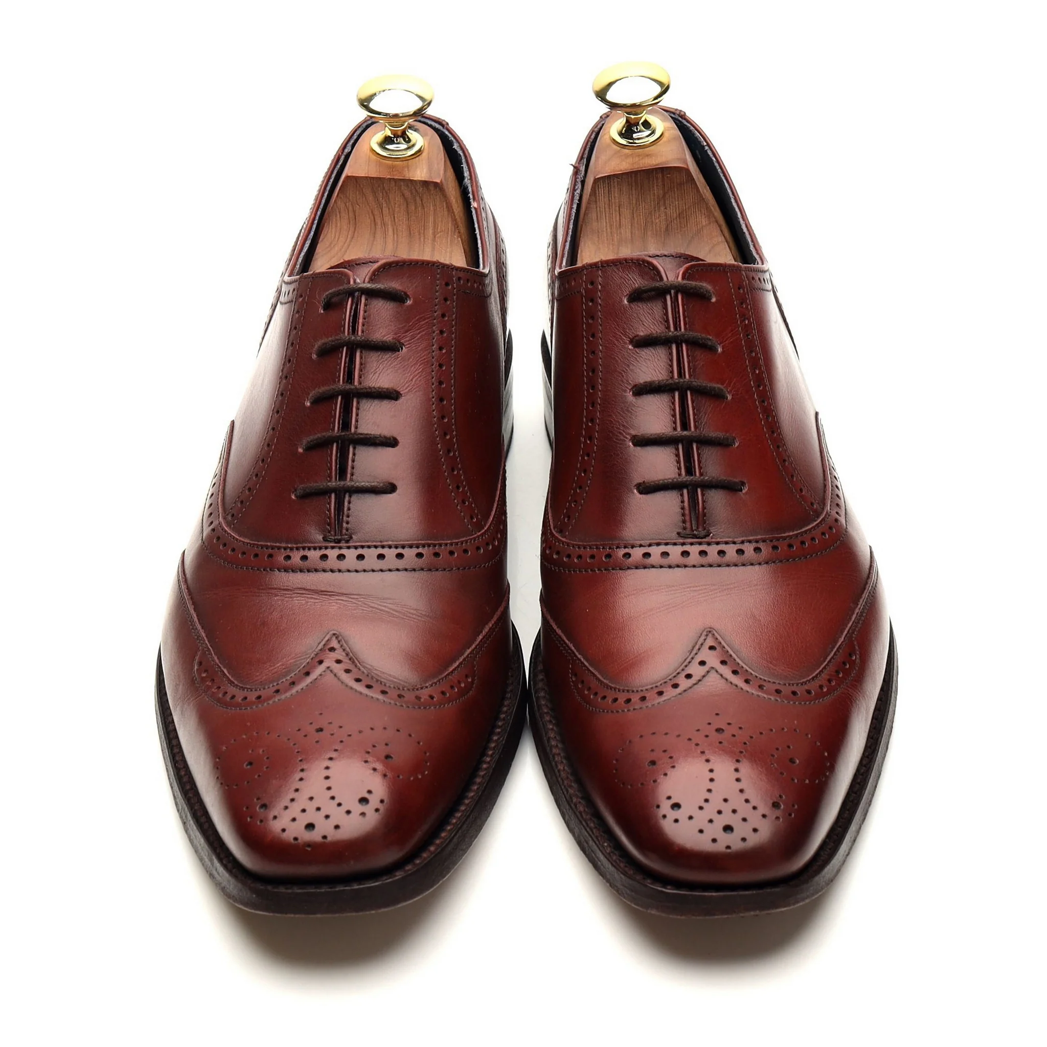 'Johnny' Brown Leather Oxford Brogues UK 7.5 F - Image 2