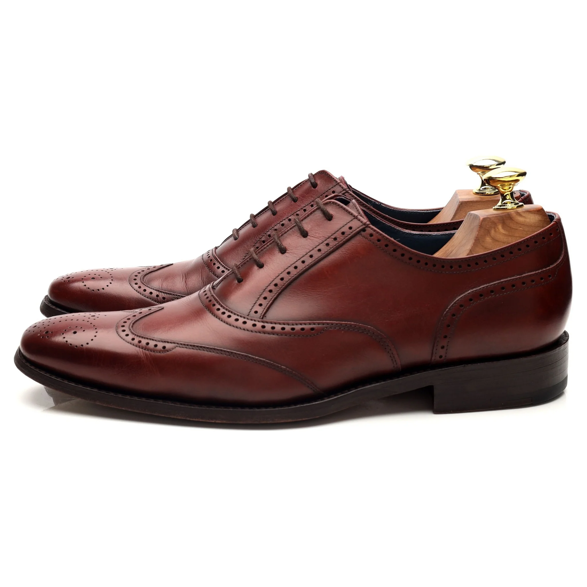 'Johnny' Brown Leather Oxford Brogues UK 7.5 F - Image 3