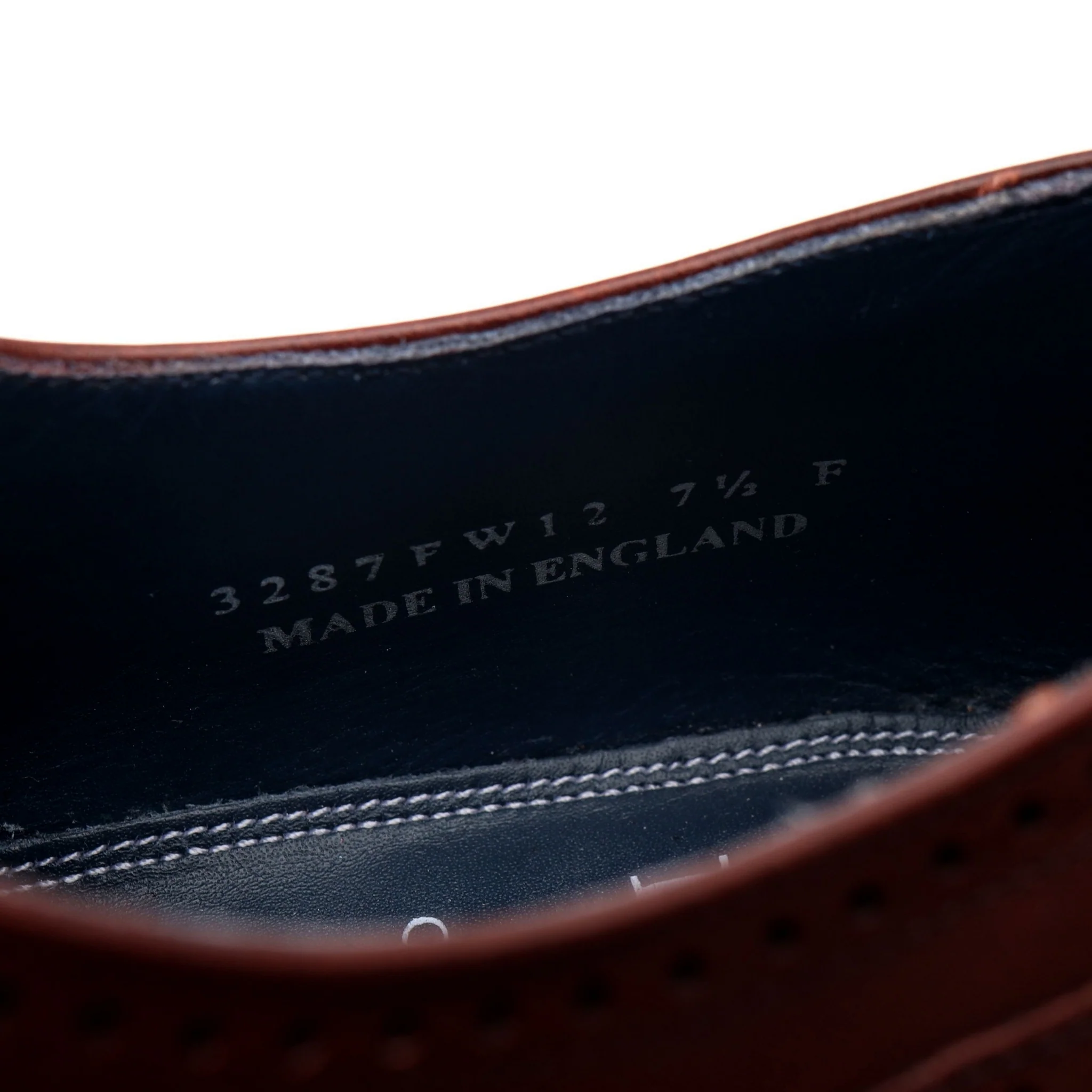 'Johnny' Brown Leather Oxford Brogues UK 7.5 F - Image 7