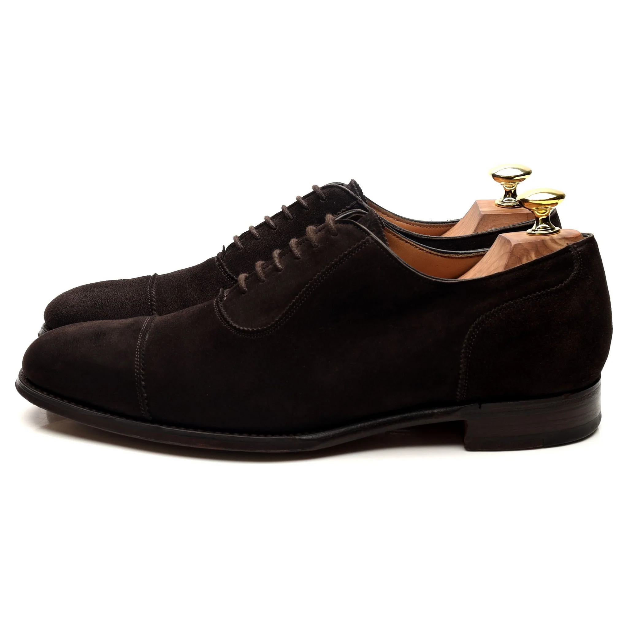 'Adelaide' Dark Brown Suede Oxford UK 7 F - Image 2