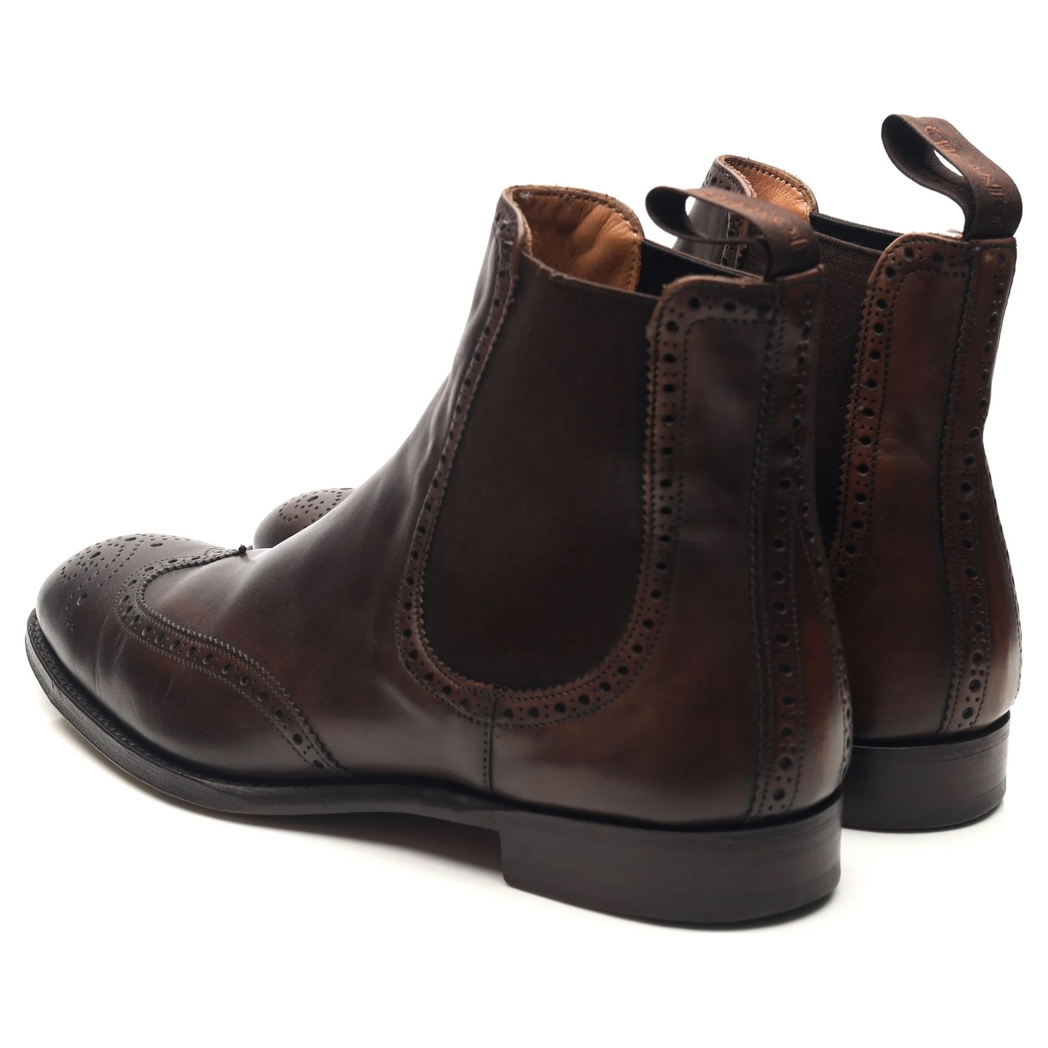 'Albert II' Dark Brown Leather Chelsea Boots UK 7 F - Image 3