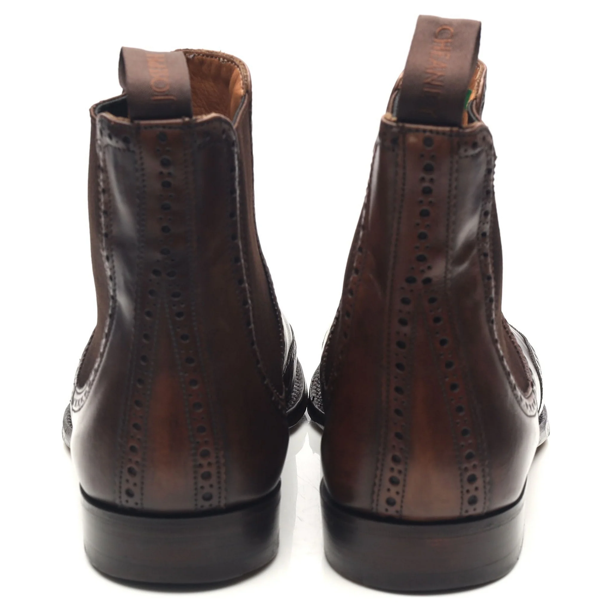 'Albert II' Dark Brown Leather Chelsea Boots UK 7 F - Image 4