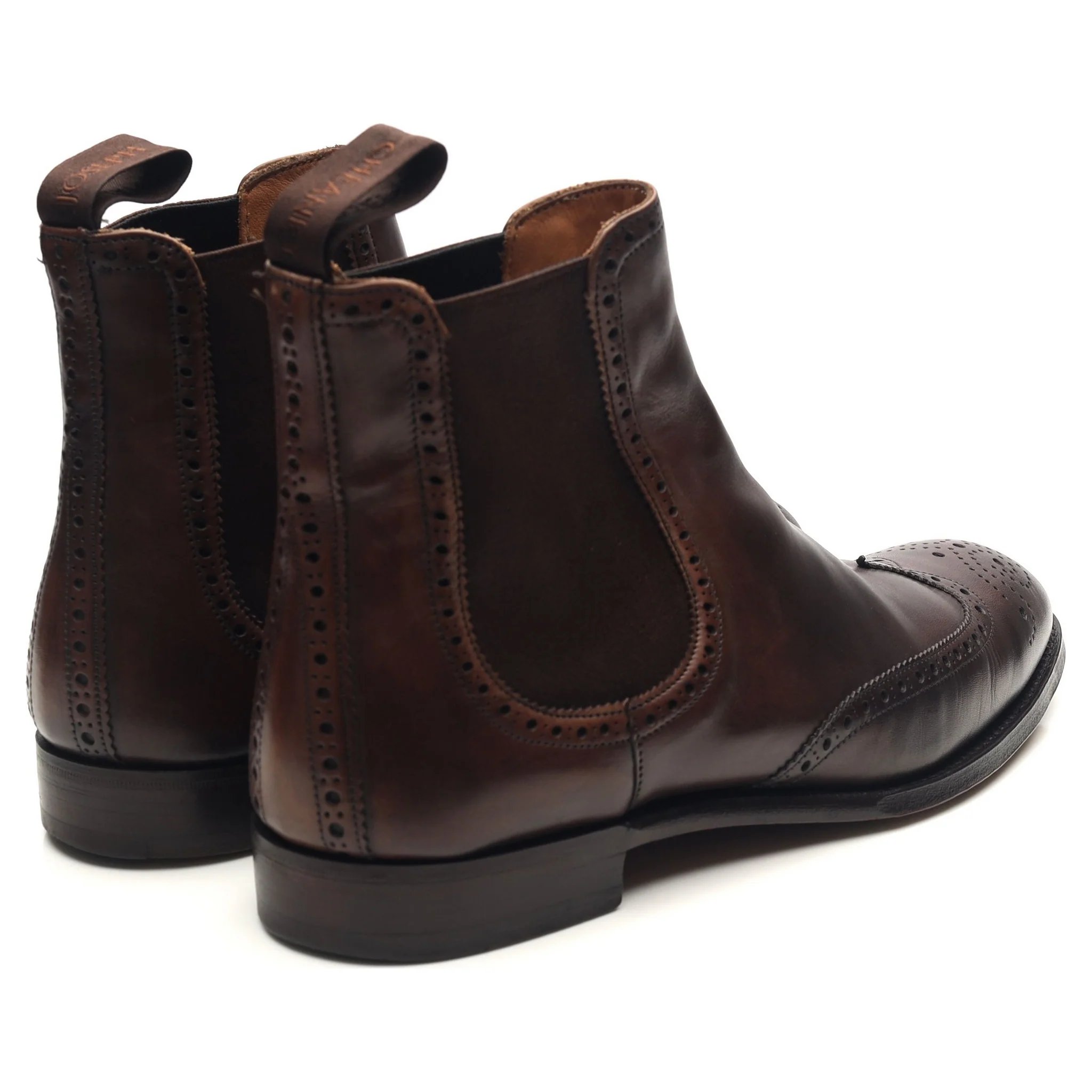 'Albert II' Dark Brown Leather Chelsea Boots UK 7 F - Image 5