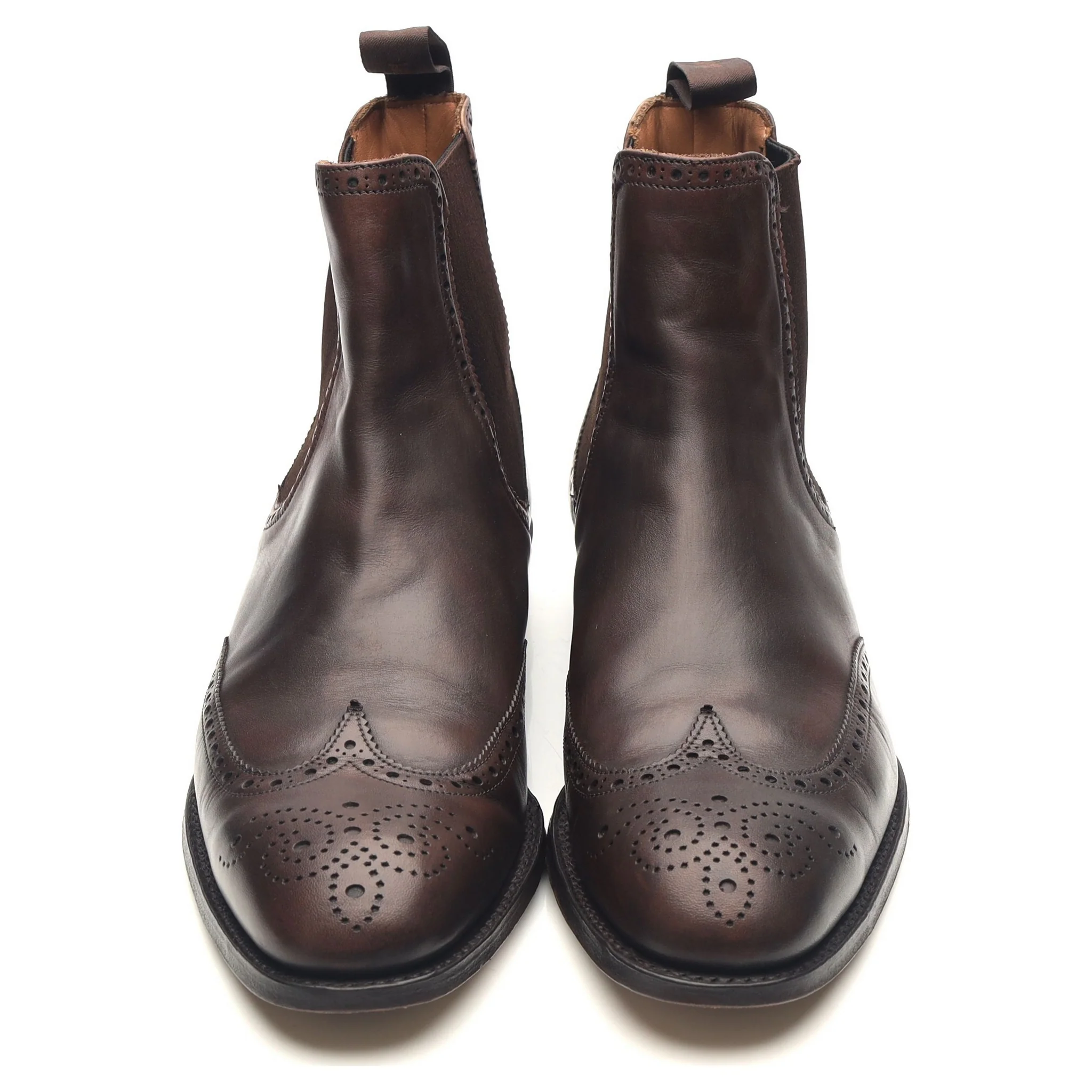 'Albert II' Dark Brown Leather Chelsea Boots UK 7 F - Image 9
