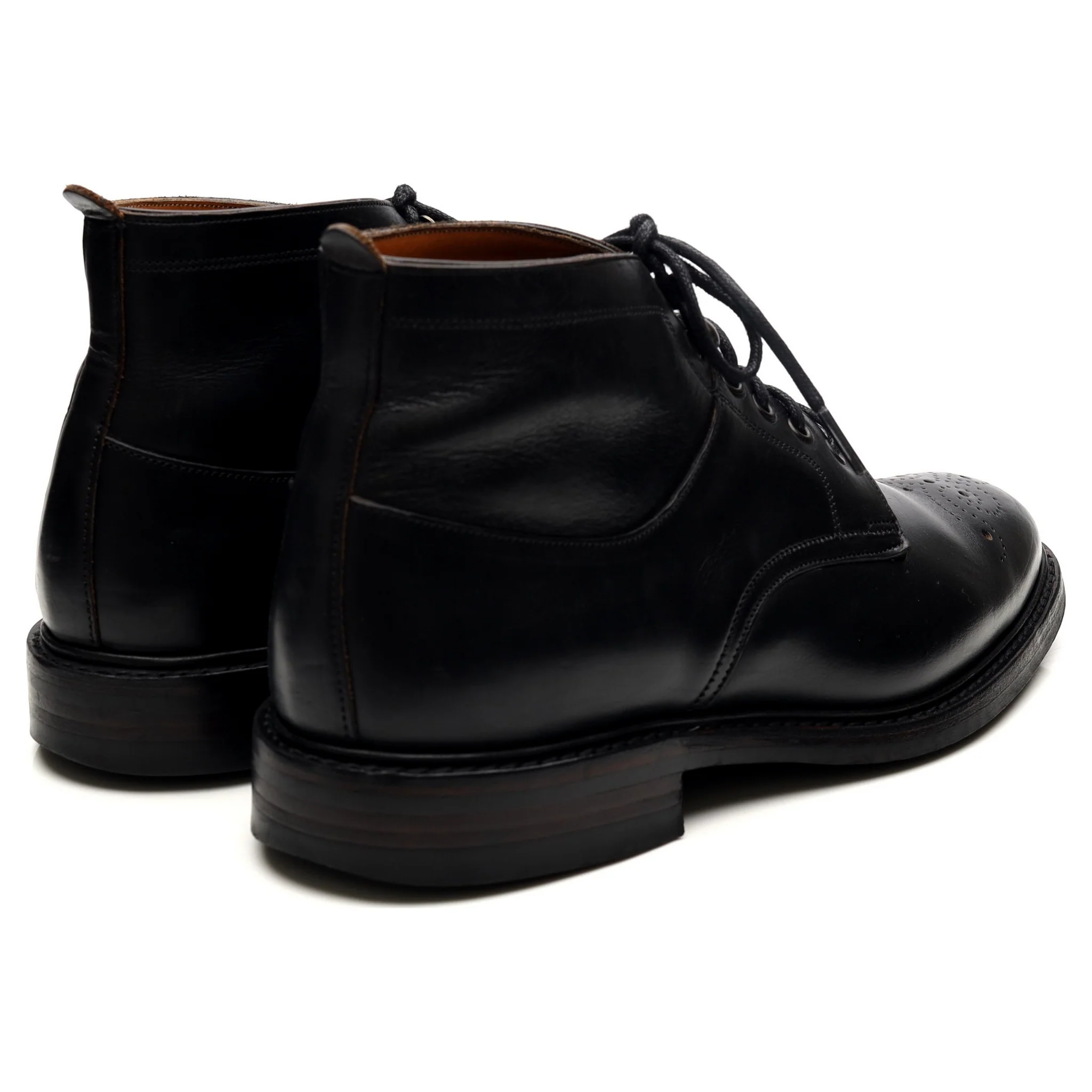 'Alexander' Black Leather Boots UK 7 F - Image 6