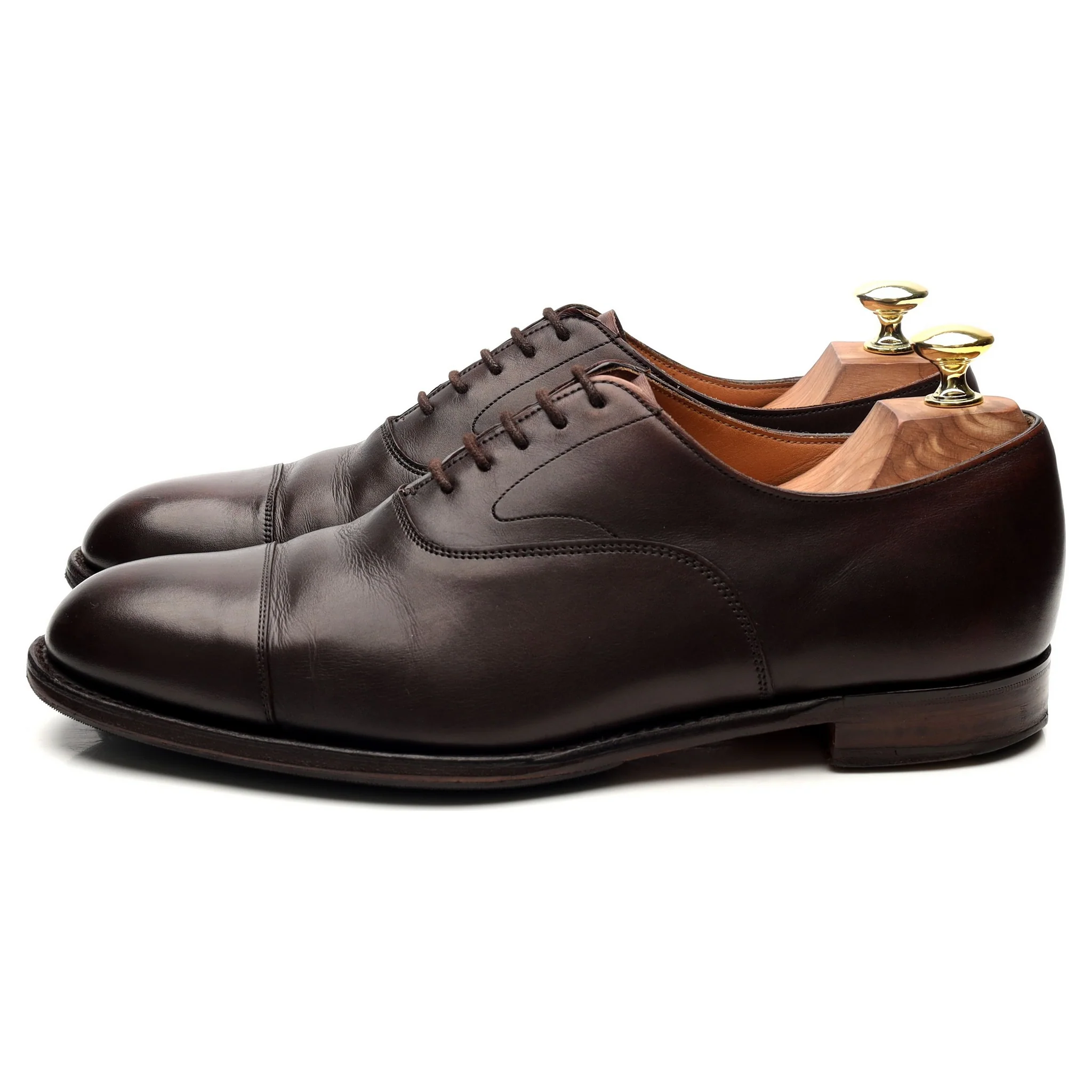 'Alfred' Dark Brown Leather Oxford UK 7 G - Image 2