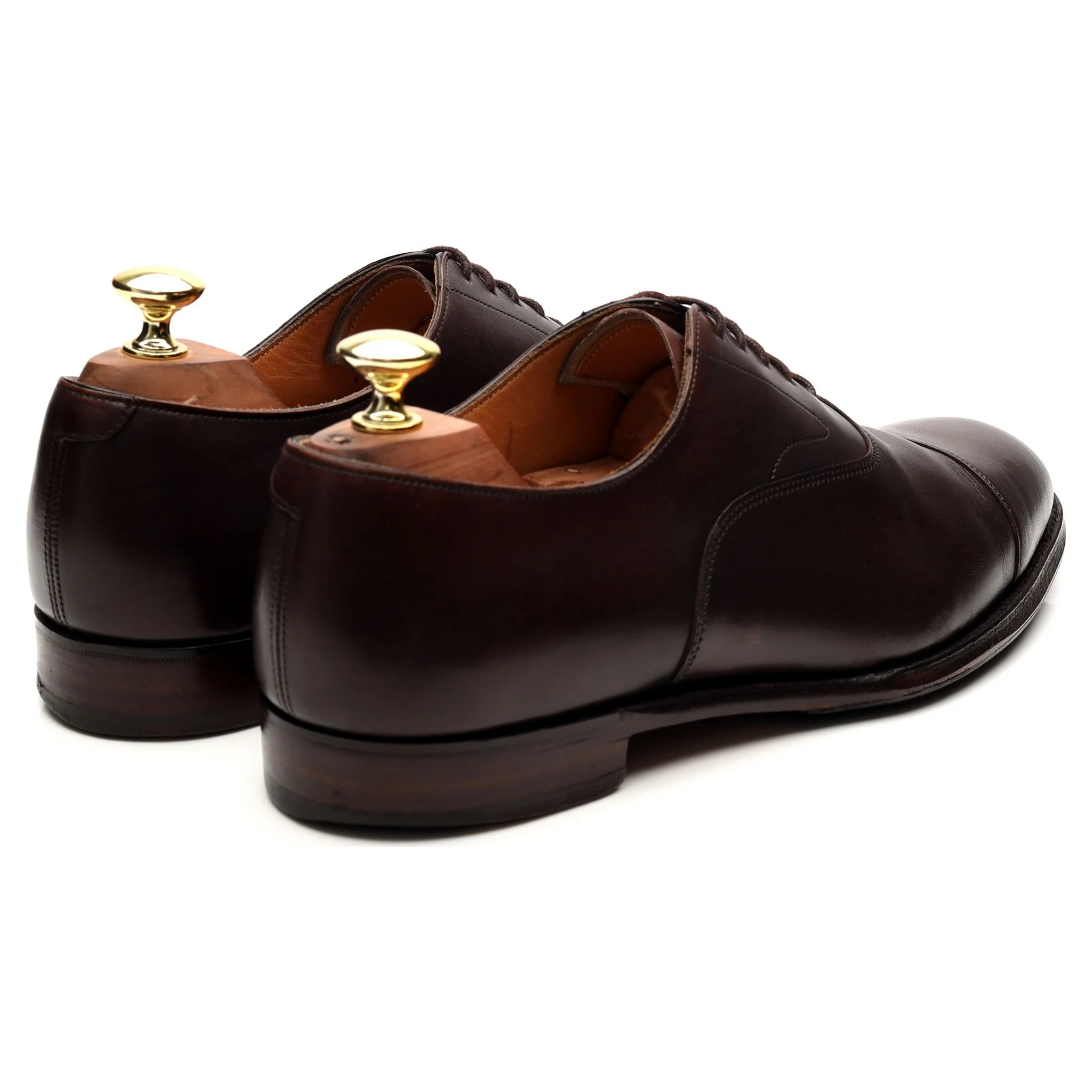 'Alfred' Dark Brown Leather Oxford UK 7 G - Image 5