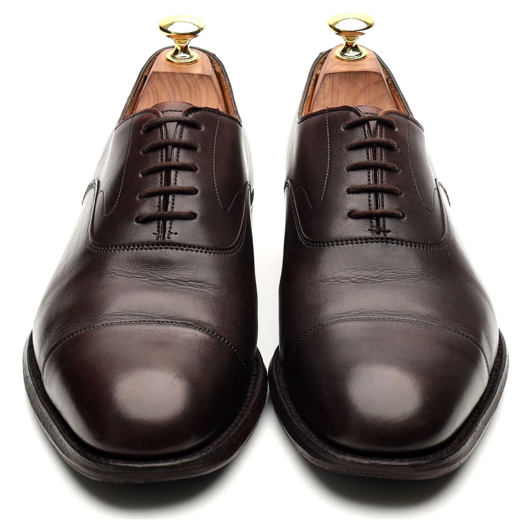 'Alfred' Dark Brown Leather Oxford UK 7 G - Image 9
