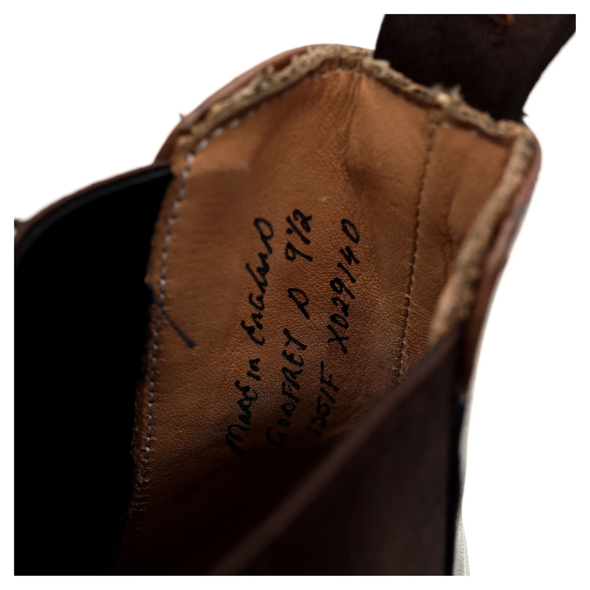 'Godfrey' Dark Brown Leather Chelsea Boots UK 9.5 F - Image 13
