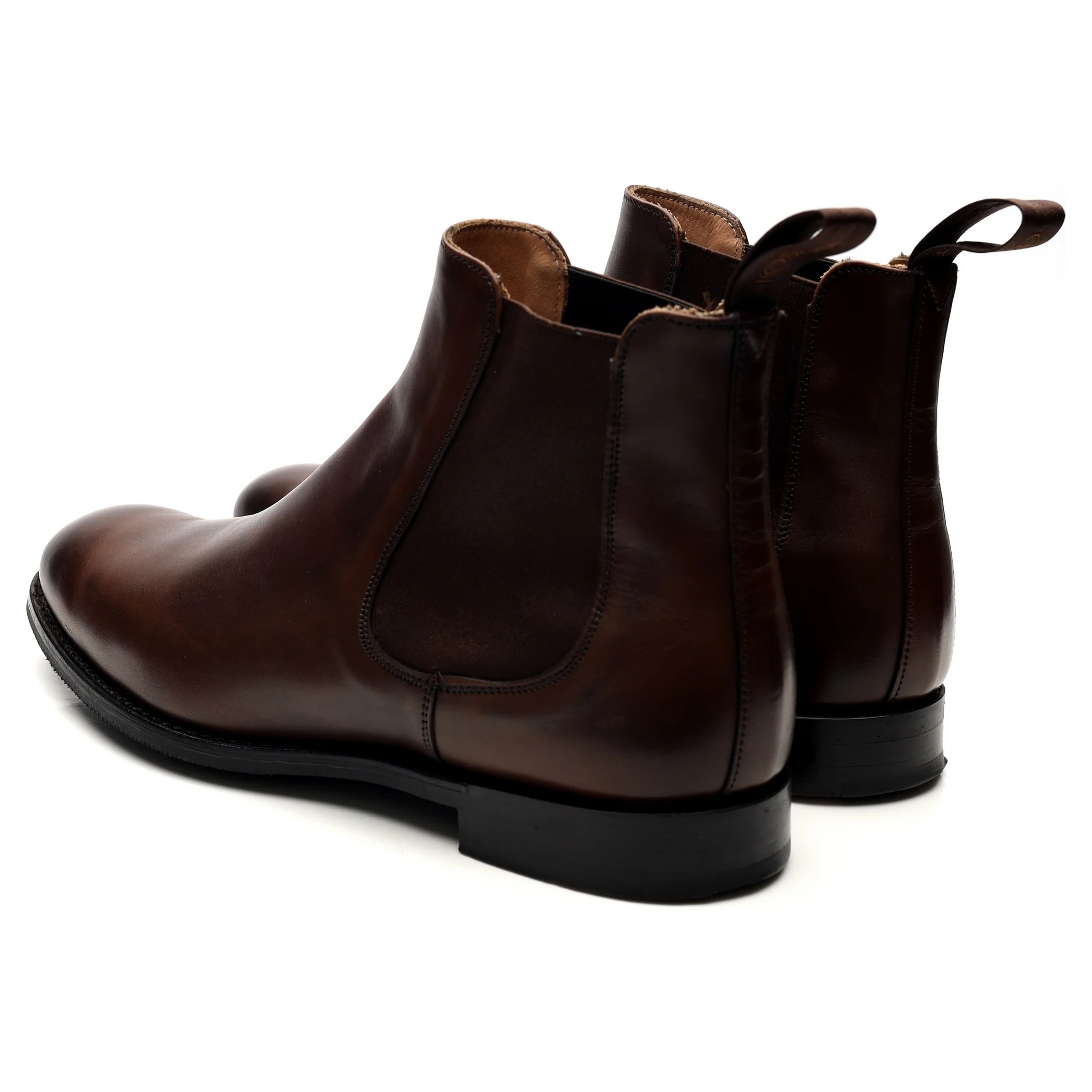 'Godfrey' Dark Brown Leather Chelsea Boots UK 9.5 F - Image 3