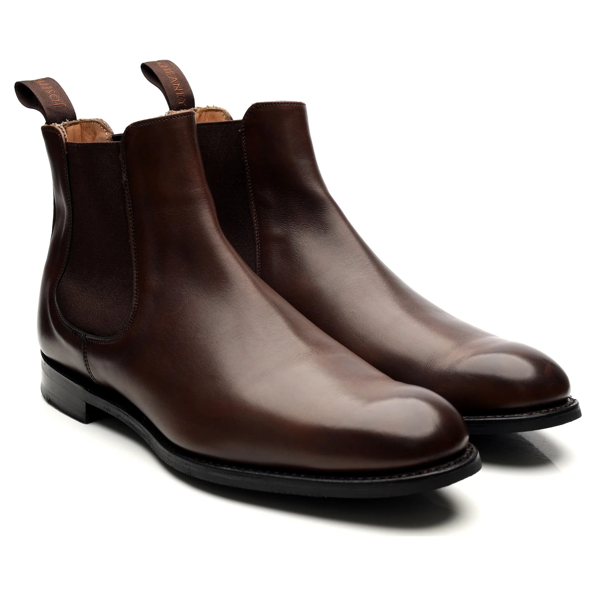 'Godfrey' Dark Brown Leather Chelsea Boots UK 9.5 F - Image 7