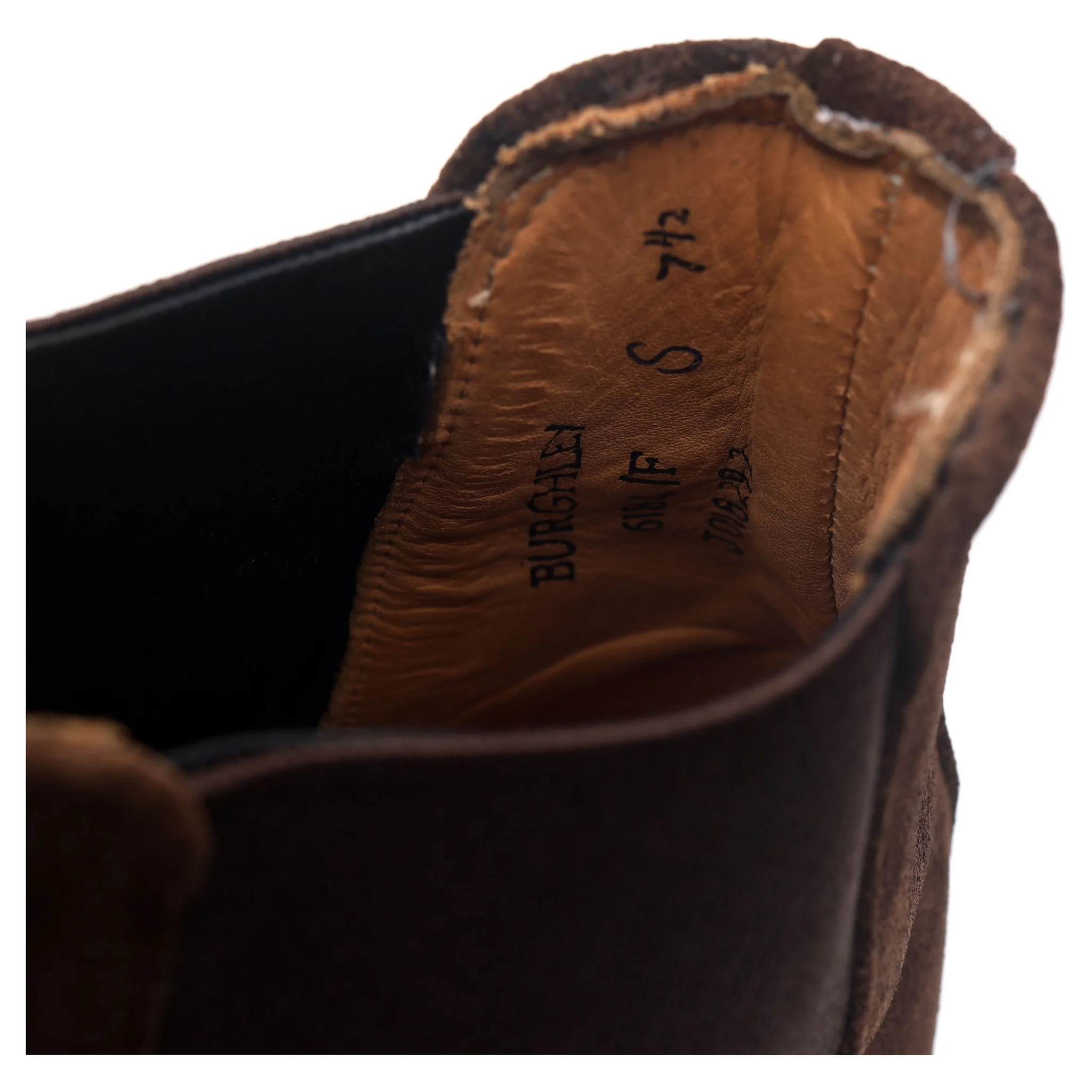 'Burghley' Dark Brown Suede Chelsea Boots UK 7.5 F - Image 13