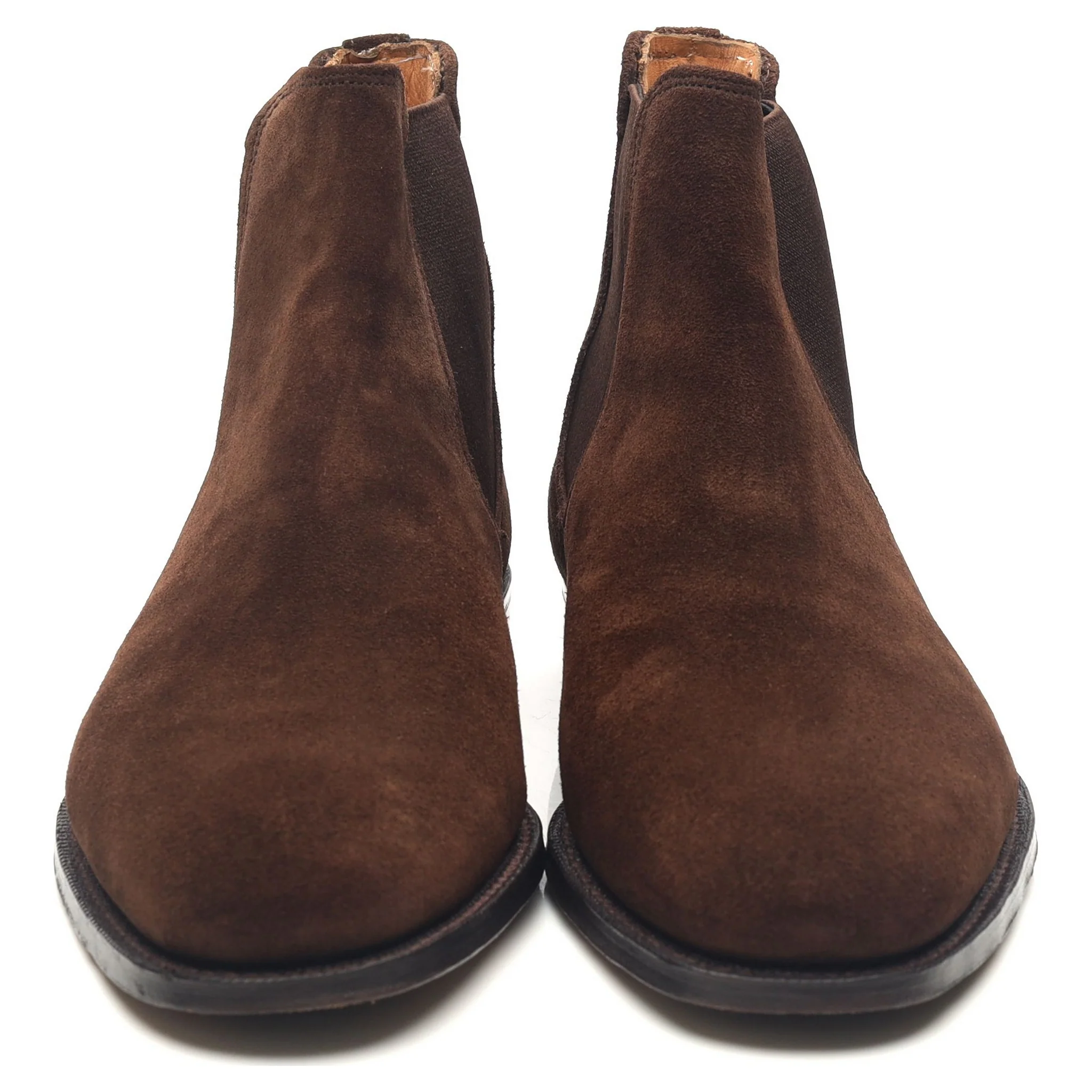 'Burghley' Dark Brown Suede Chelsea Boots UK 7.5 F - Image 8