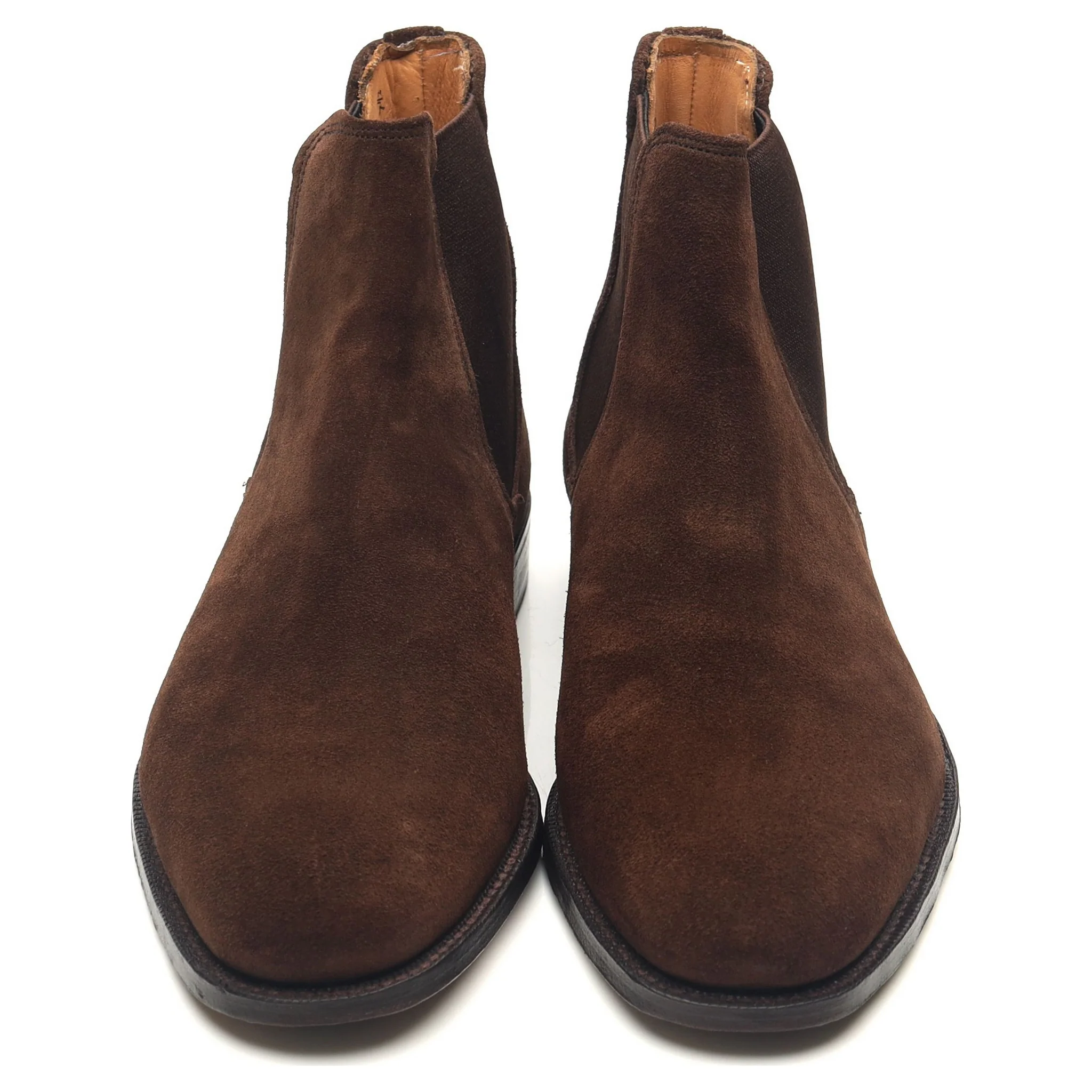 'Burghley' Dark Brown Suede Chelsea Boots UK 7.5 F - Image 9