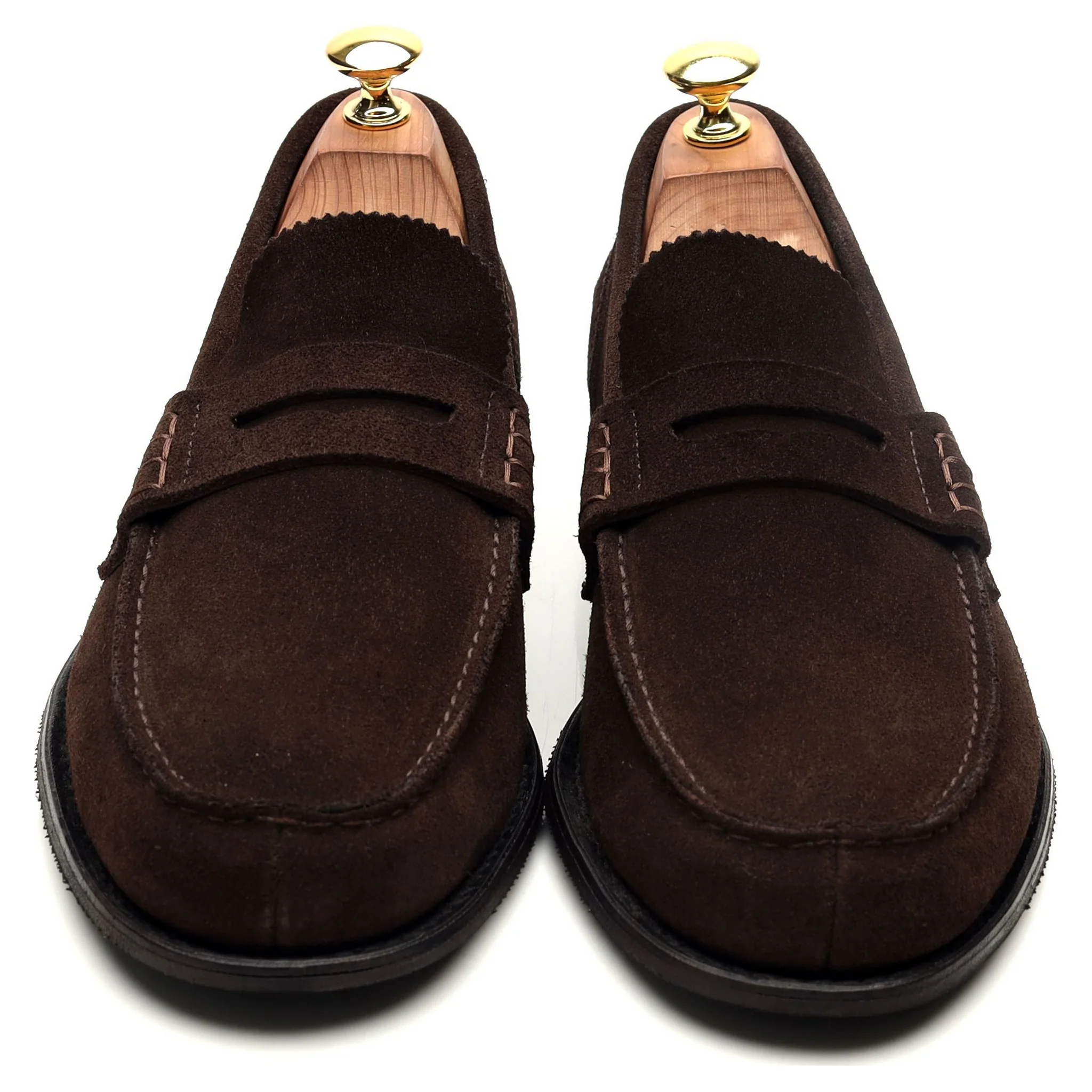 'Dover D' Dark Brown Suede Loafers UK 8 F - Image 9