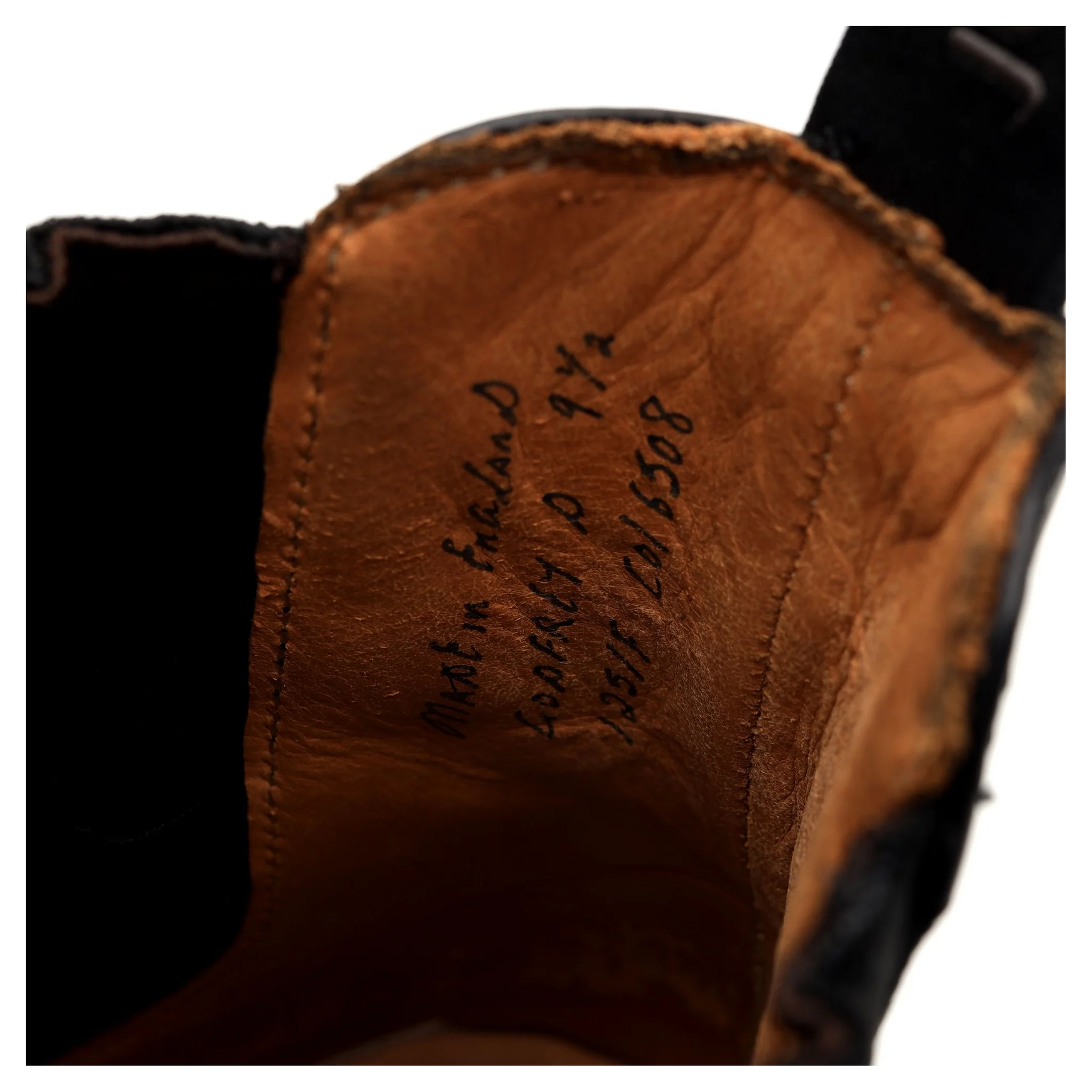 'Godfrey' Black Leather Chelsea Boots UK 9.5 F - Image 13