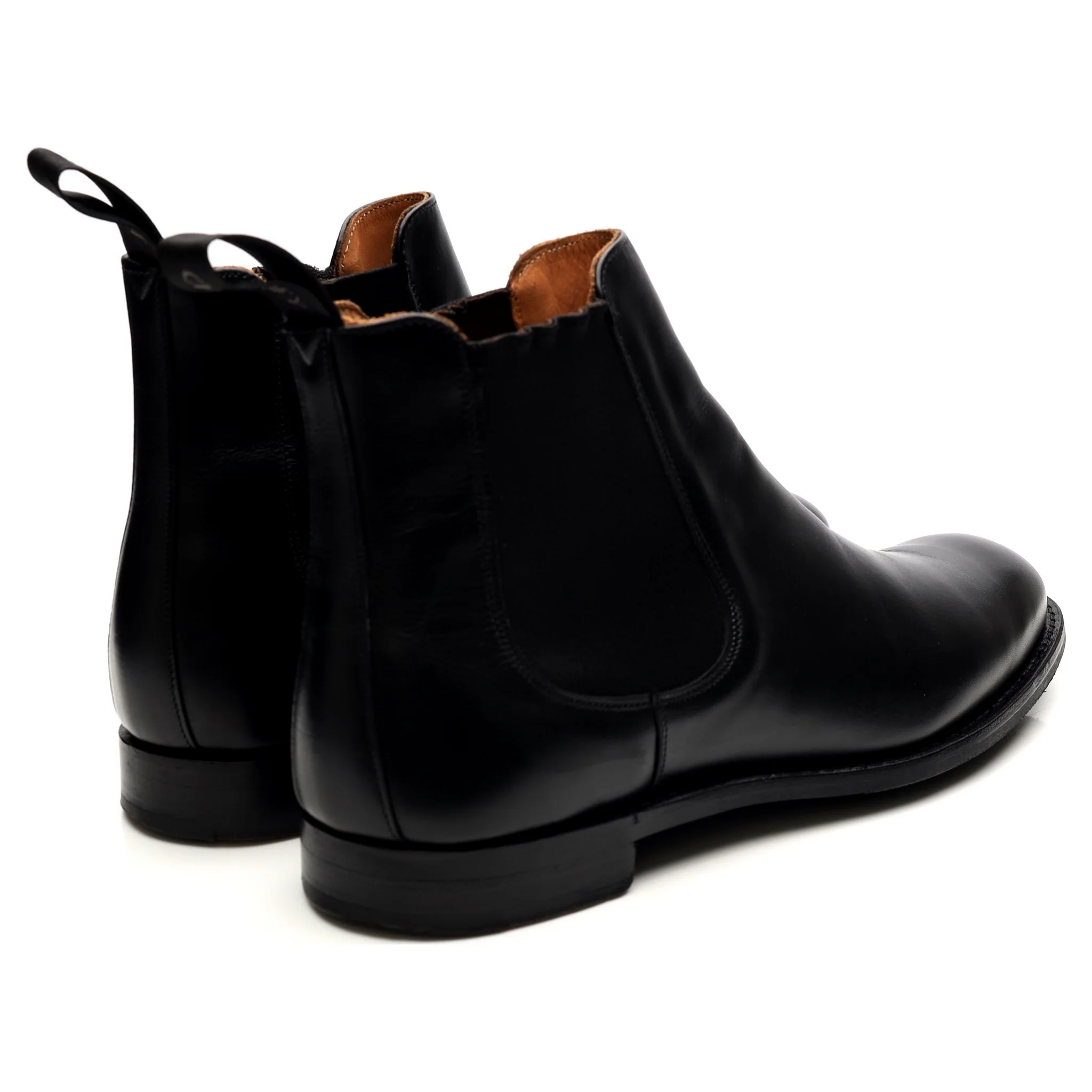 'Godfrey' Black Leather Chelsea Boots UK 9.5 F - Image 5