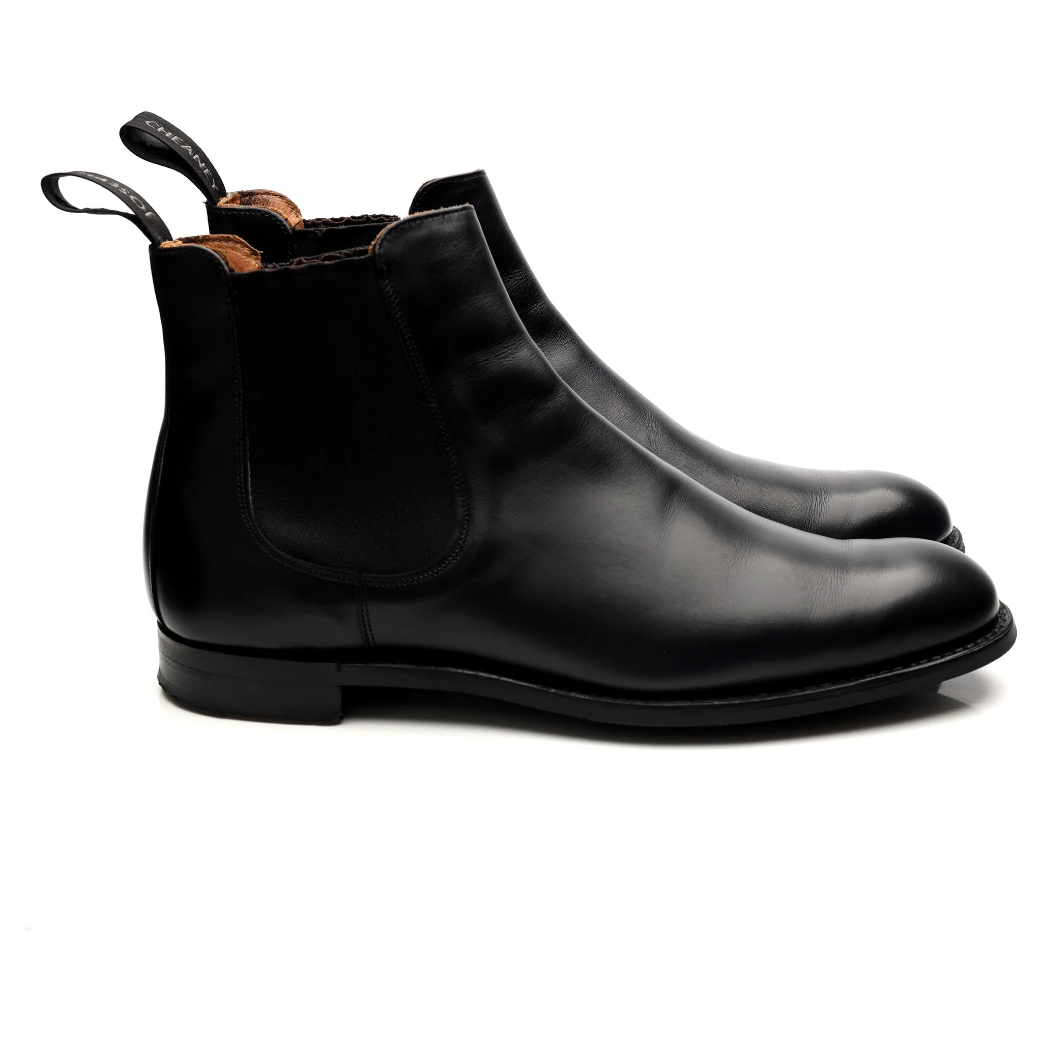 'Godfrey' Black Leather Chelsea Boots UK 9.5 F - Image 6