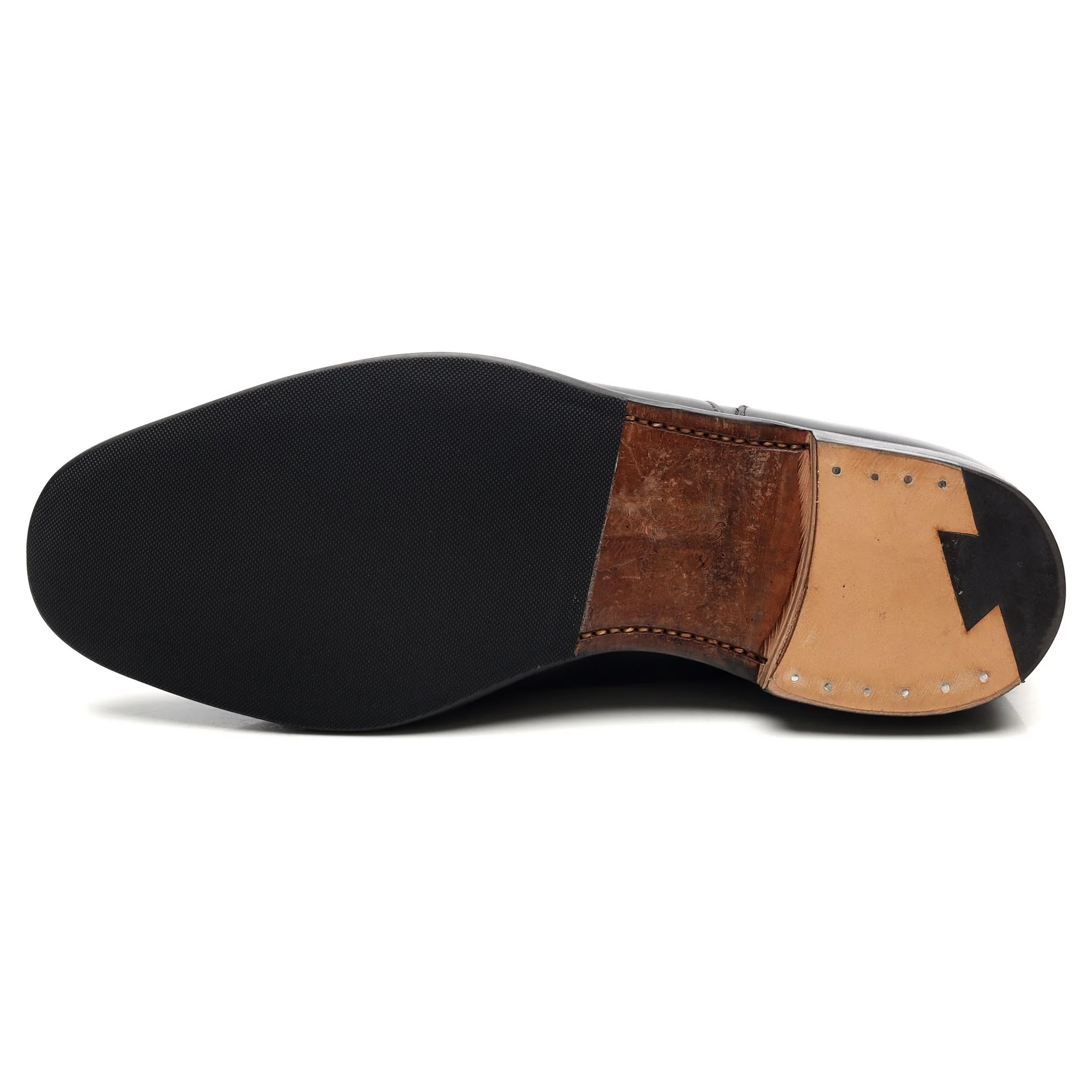 'Harrington' Black Leather Oxford UK 8 F - Image 10