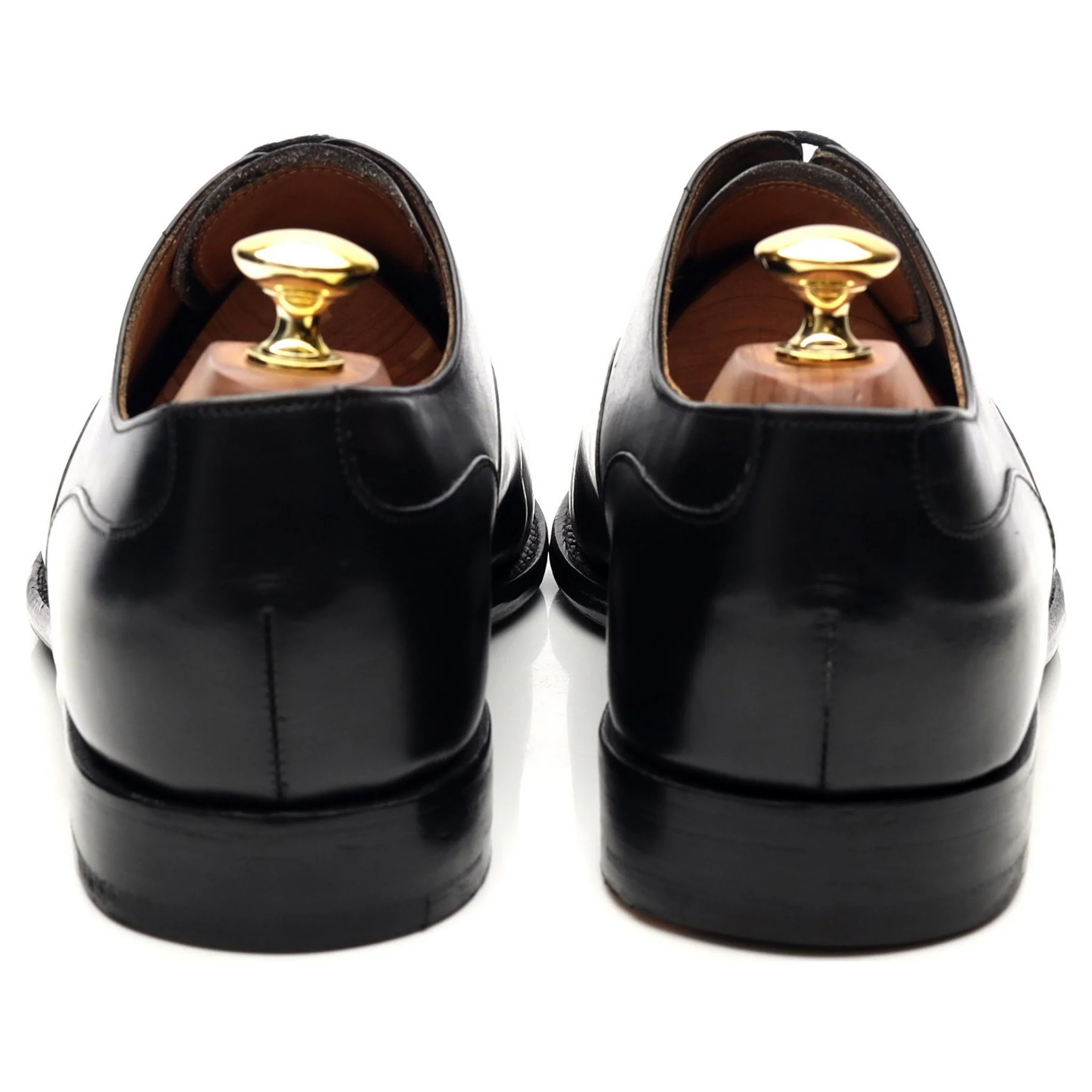 'Harrington' Black Leather Oxford UK 8 F - Image 4