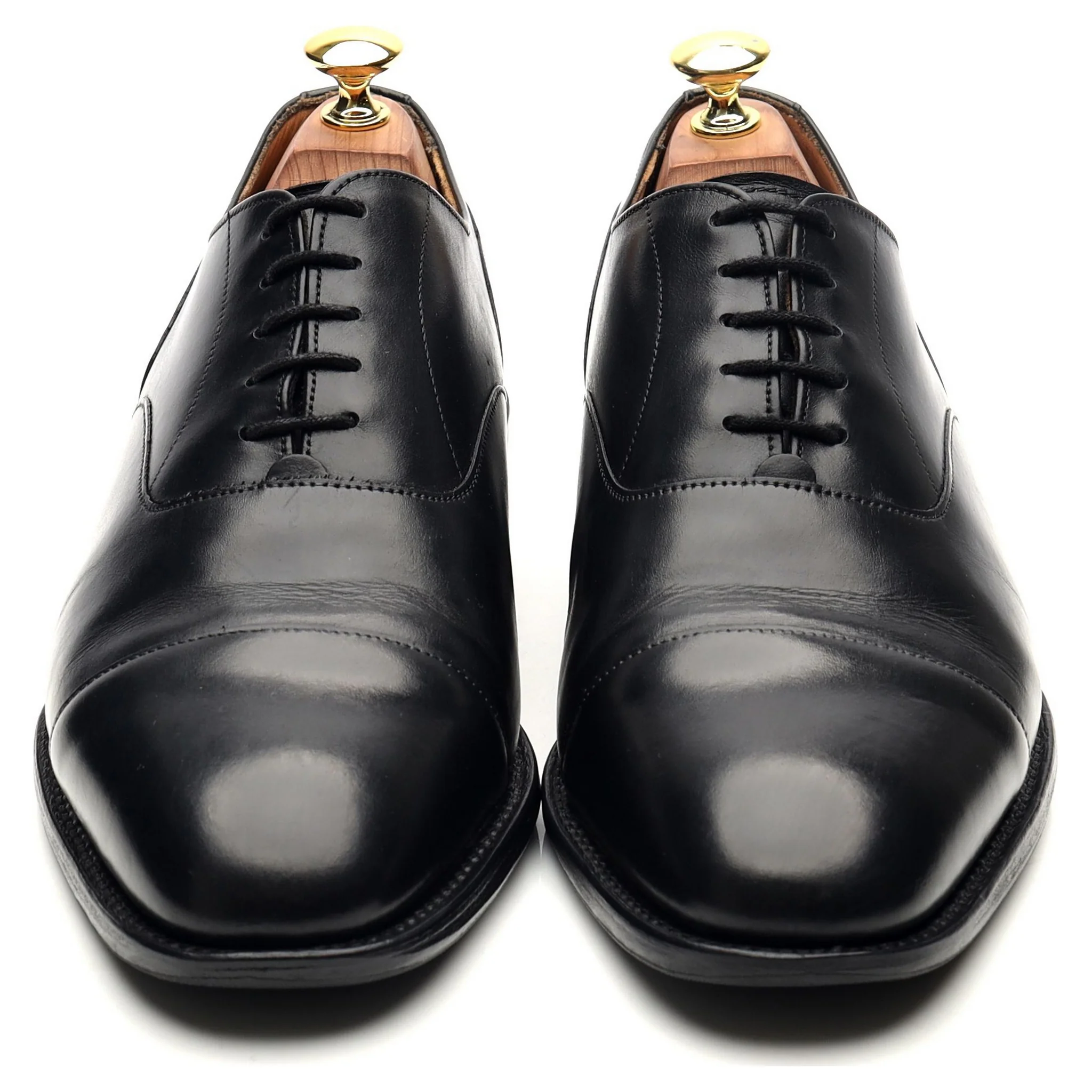 'Harrington' Black Leather Oxford UK 8 F - Image 9