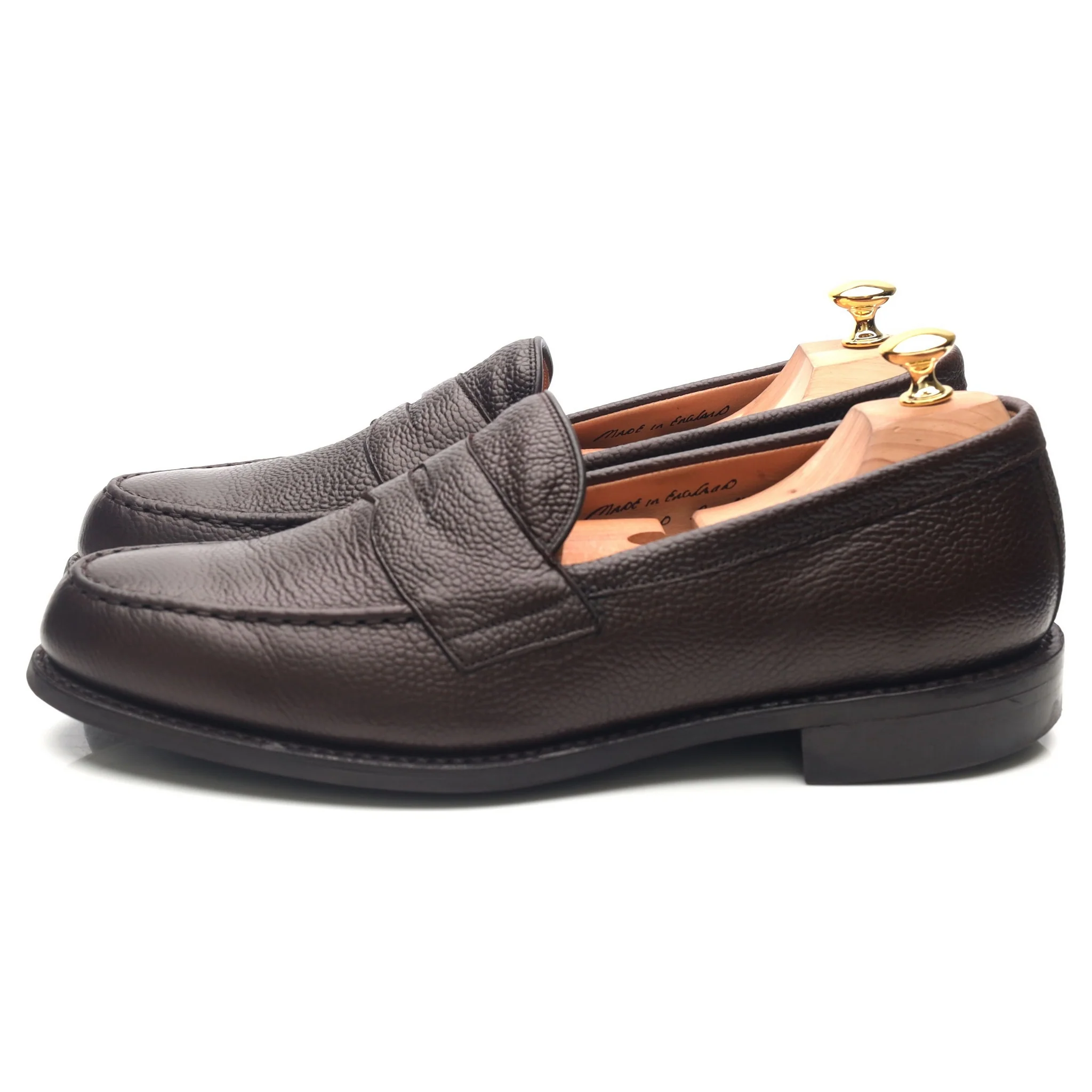 'Howard' Dark Brown Leather Loafers UK 11 F - Image 2