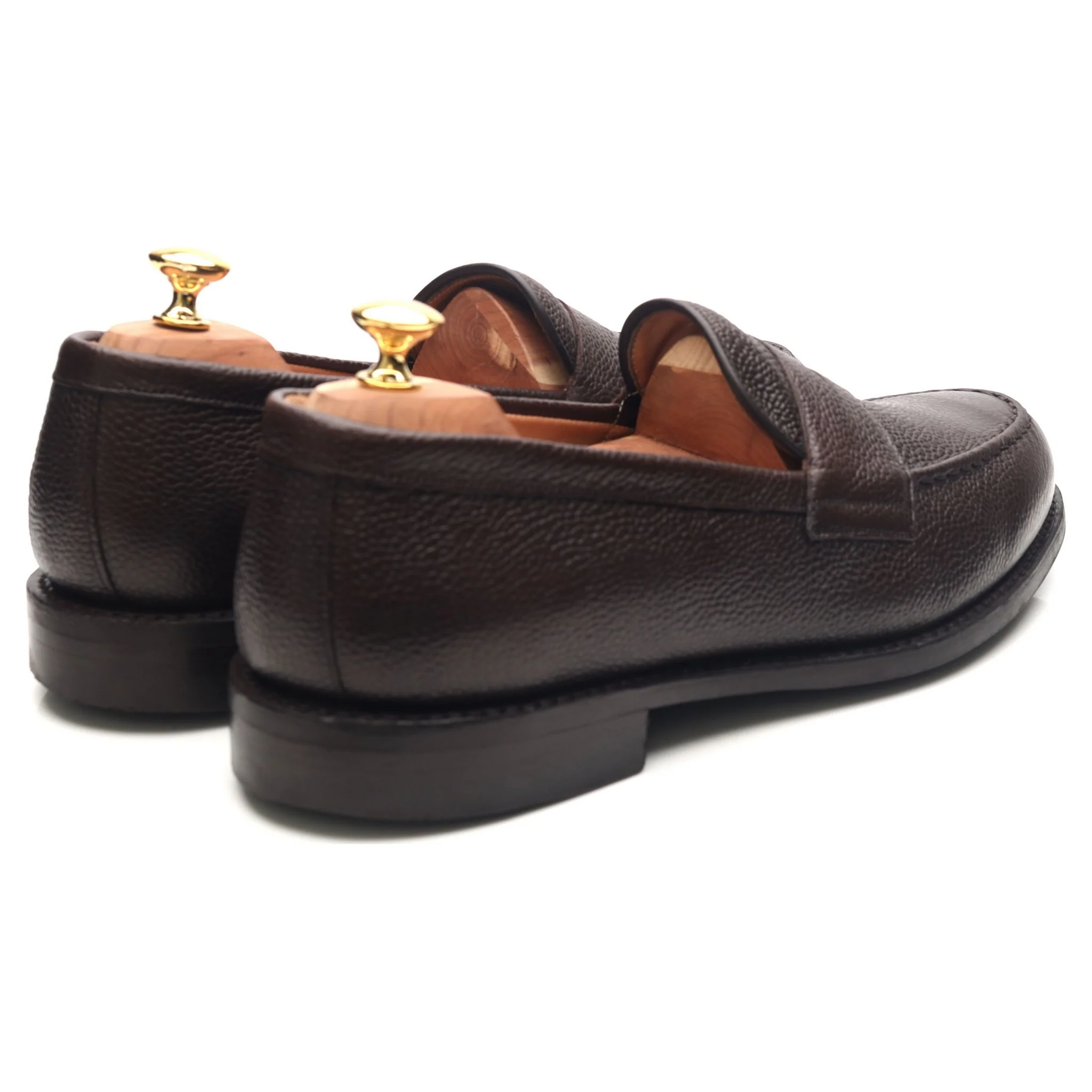 'Howard' Dark Brown Leather Loafers UK 11 F - Image 5