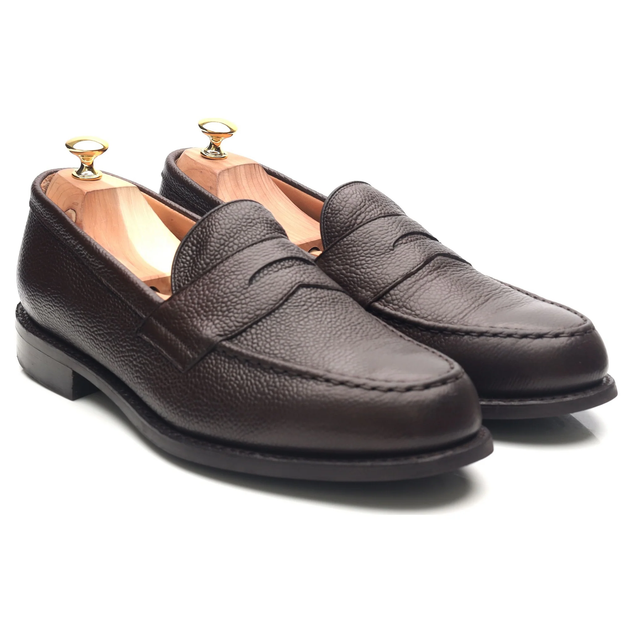 'Howard' Dark Brown Leather Loafers UK 11 F - Image 7
