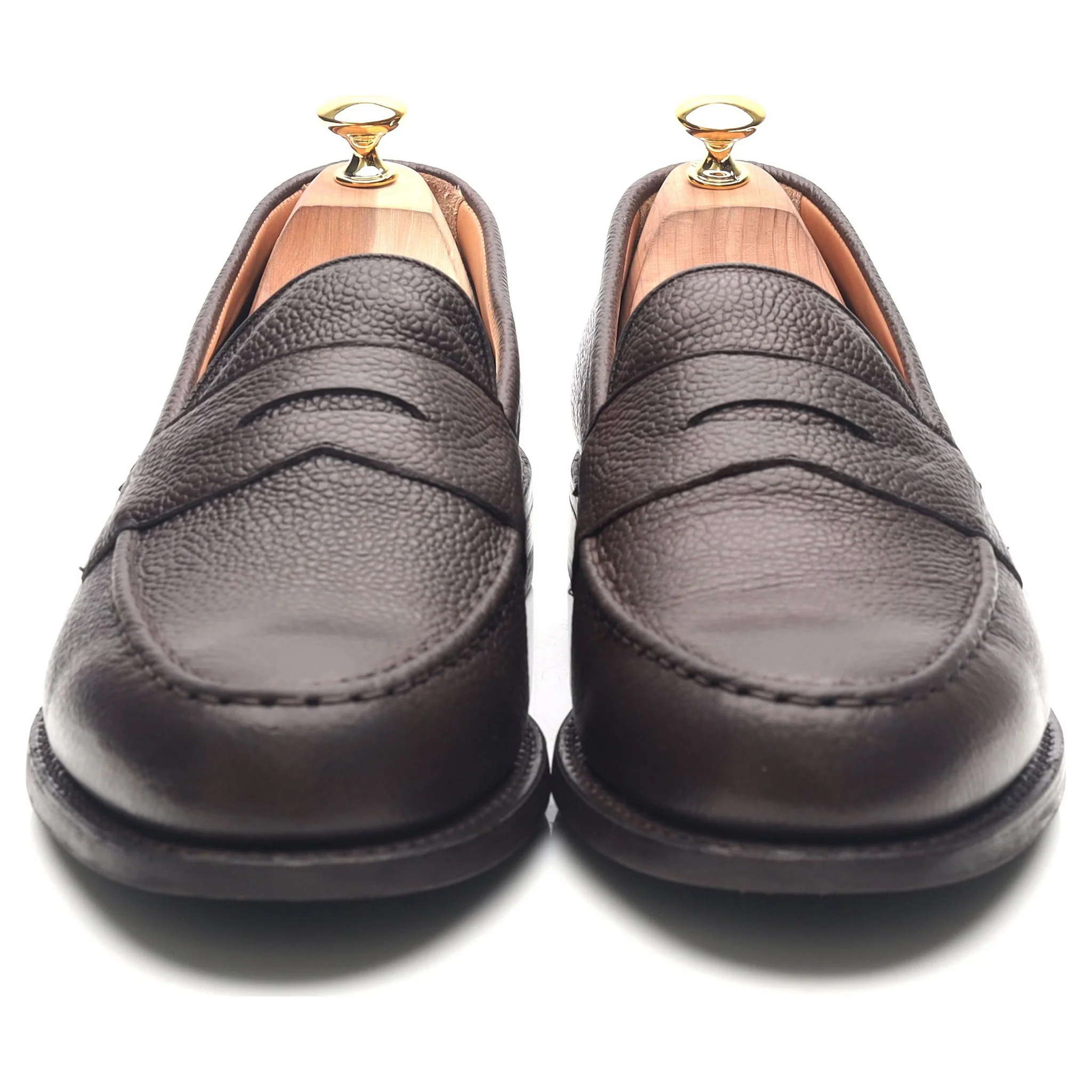 'Howard' Dark Brown Leather Loafers UK 11 F - Image 8