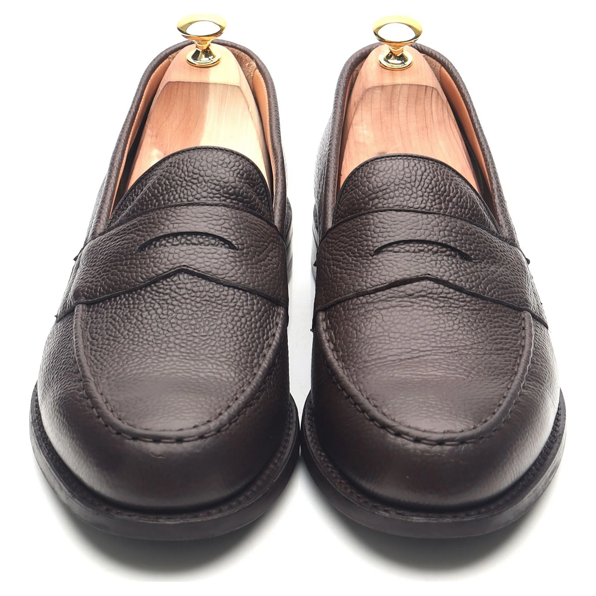 'Howard' Dark Brown Leather Loafers UK 11 F - Image 9