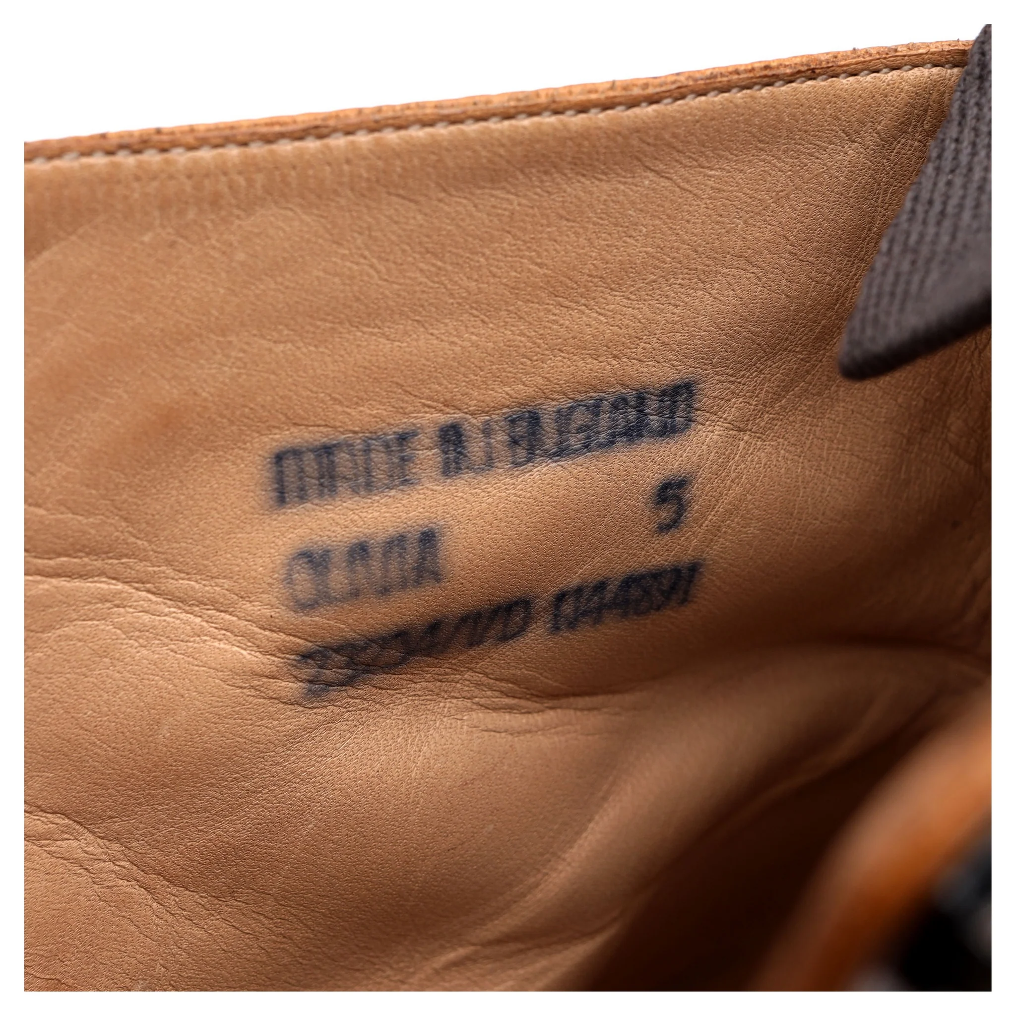 Women's 'Olivia' Tan Brown Leather Brogue Boots UK 5 D - Image 13