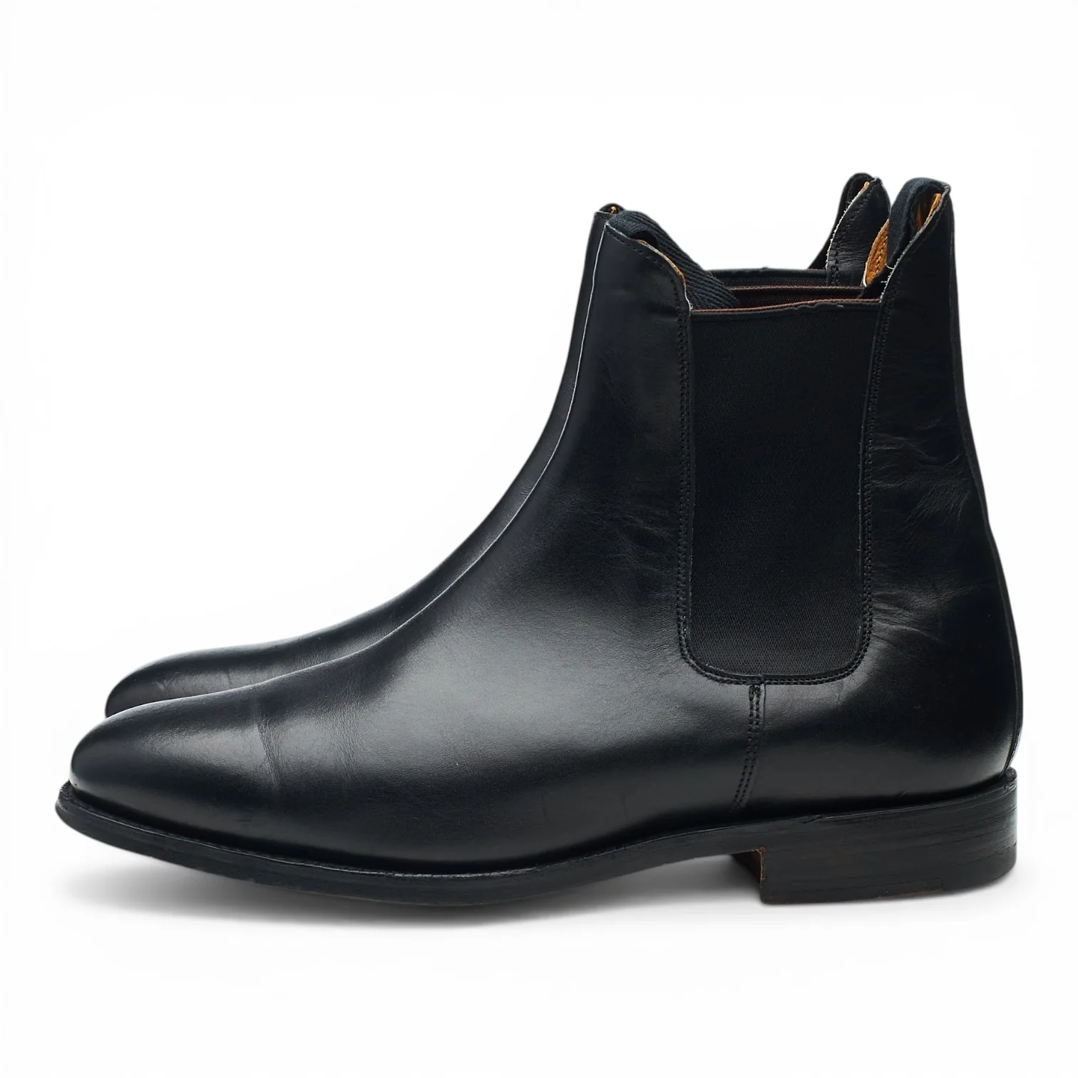 'JS6119' Black Leather Chelsea Boots UK 7 - Image 3