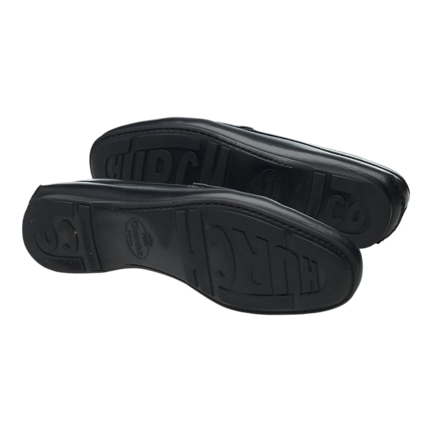 'Karl' Black Leather Loafers UK 7.5 - Image 5