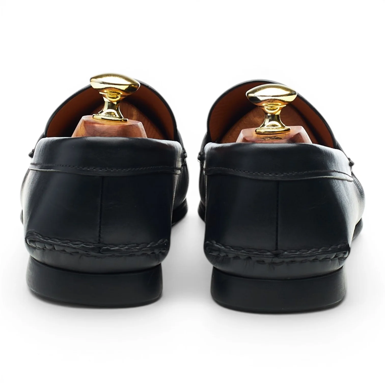 'Karl' Black Leather Loafers UK 7.5 - Image 4