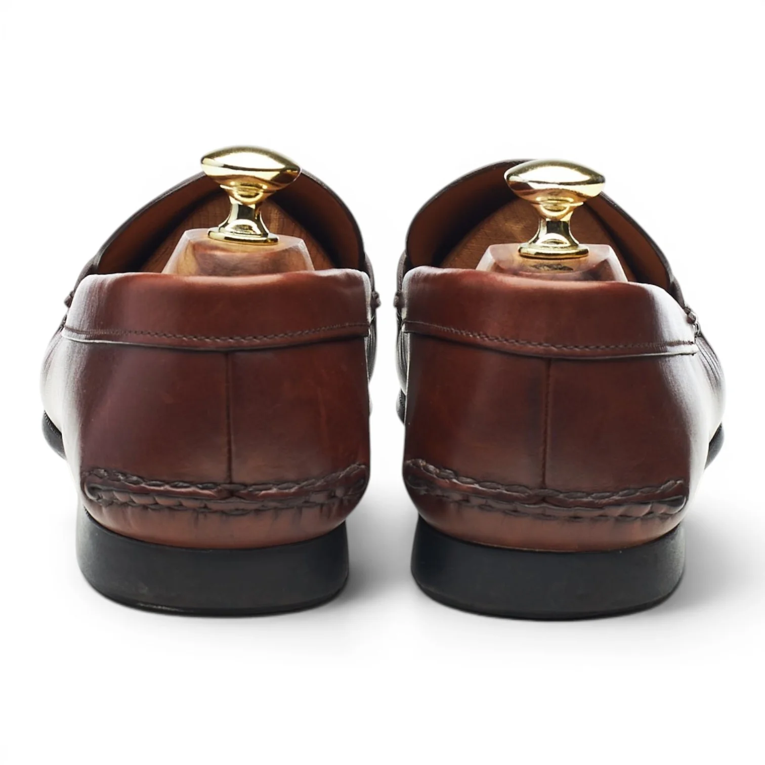 'Karl' Brown Leather Loafers UK 7.5 - Image 4