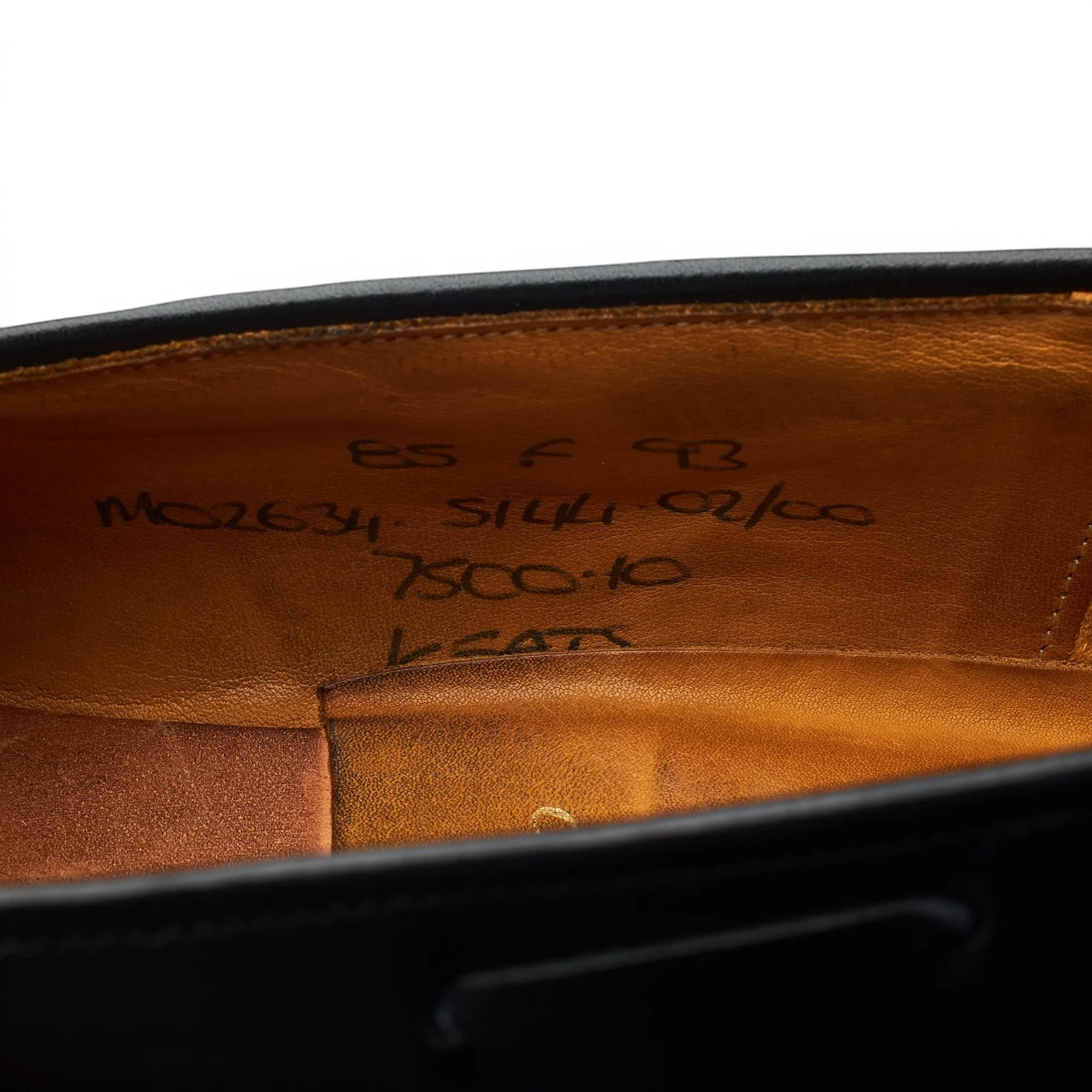 'Keats' Black Leather Tassel Loafers UK 8.5 F - Image 7