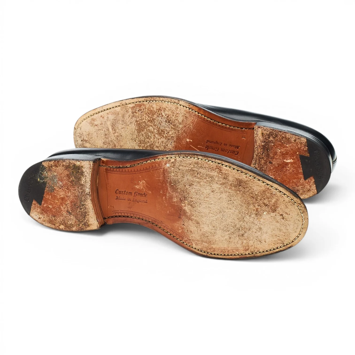 'Keats II' Black Leather Tassel Loafers UK 10 F - Image 5