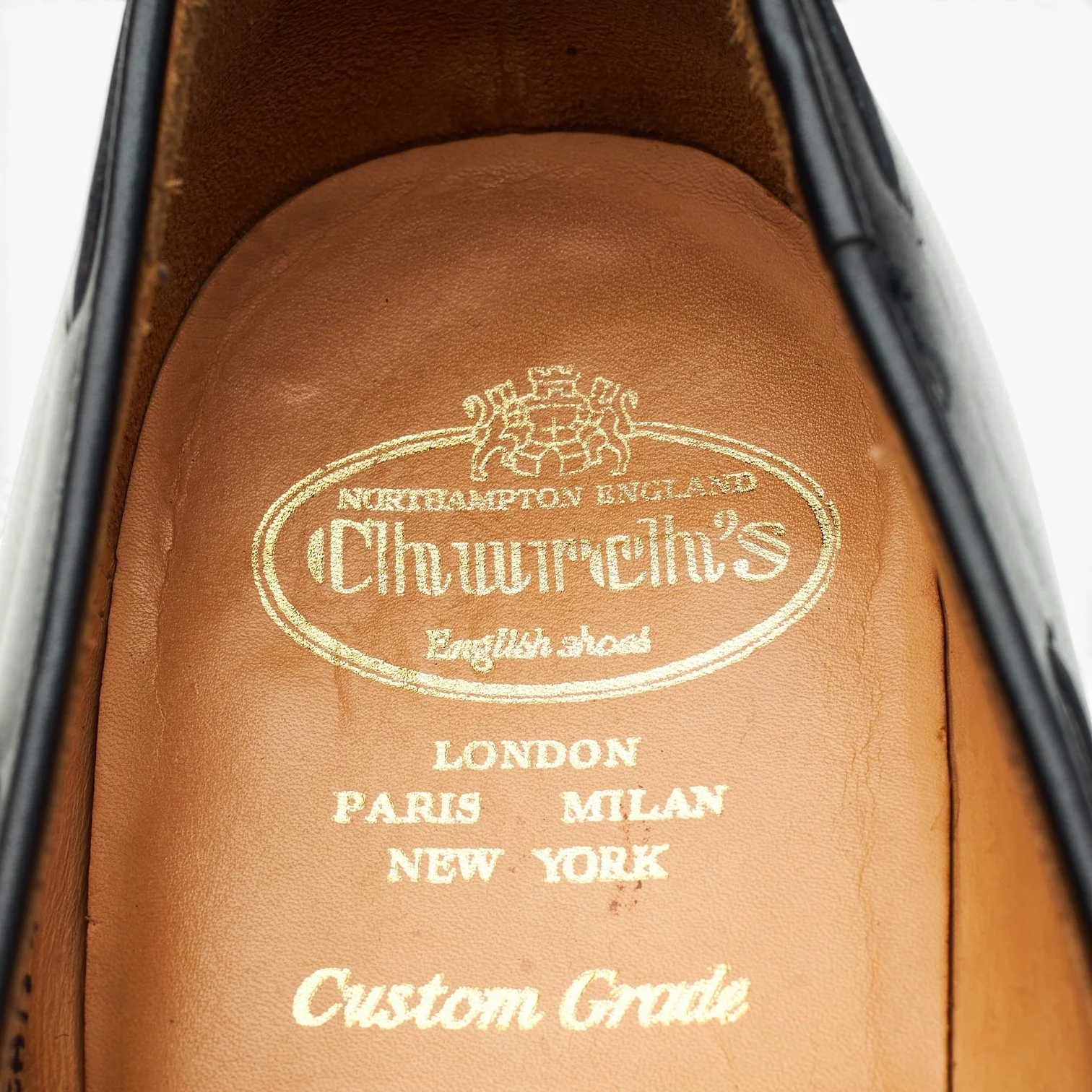 'Keats II' Black Leather Tassel Loafers UK 10 F - Image 6