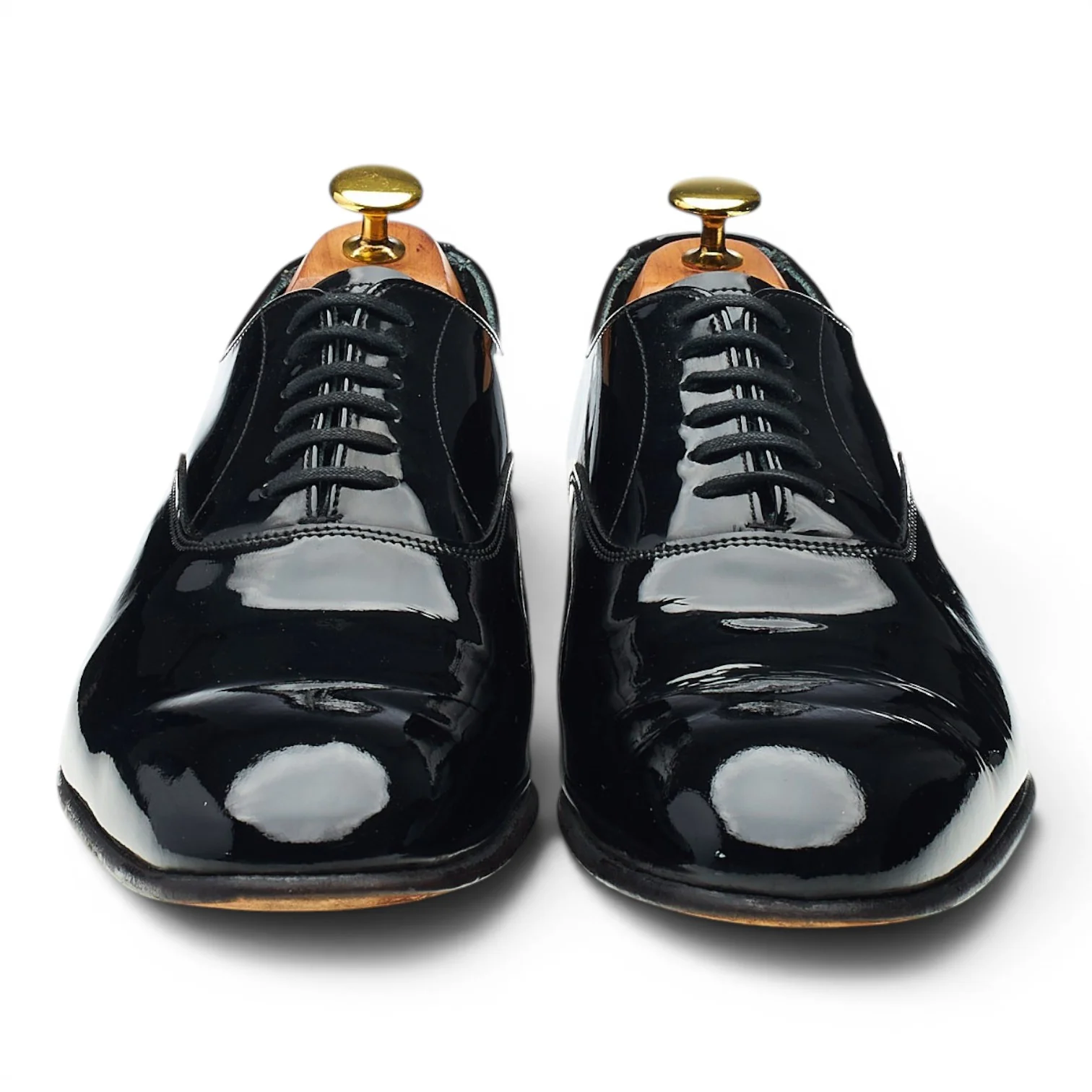 'Kelly' Black Patent Leather Oxford UK 8.5 F - Image 2